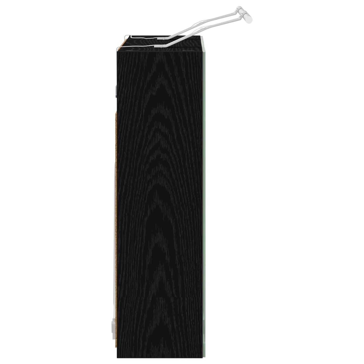 Baderomsspeilskap Svart Eik 60 x 14,5 x 50 cm Konstruert tre