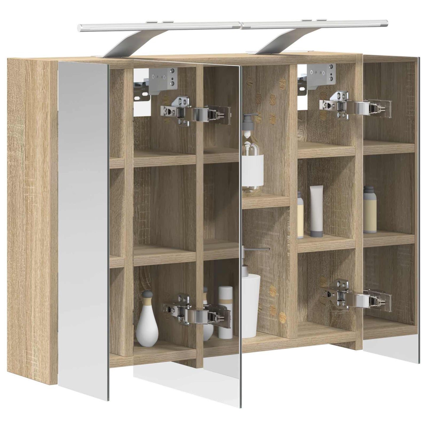Baderomsspeilskap Sonoma eik 60 x 14,5 x 50 cm Konstruert tre
