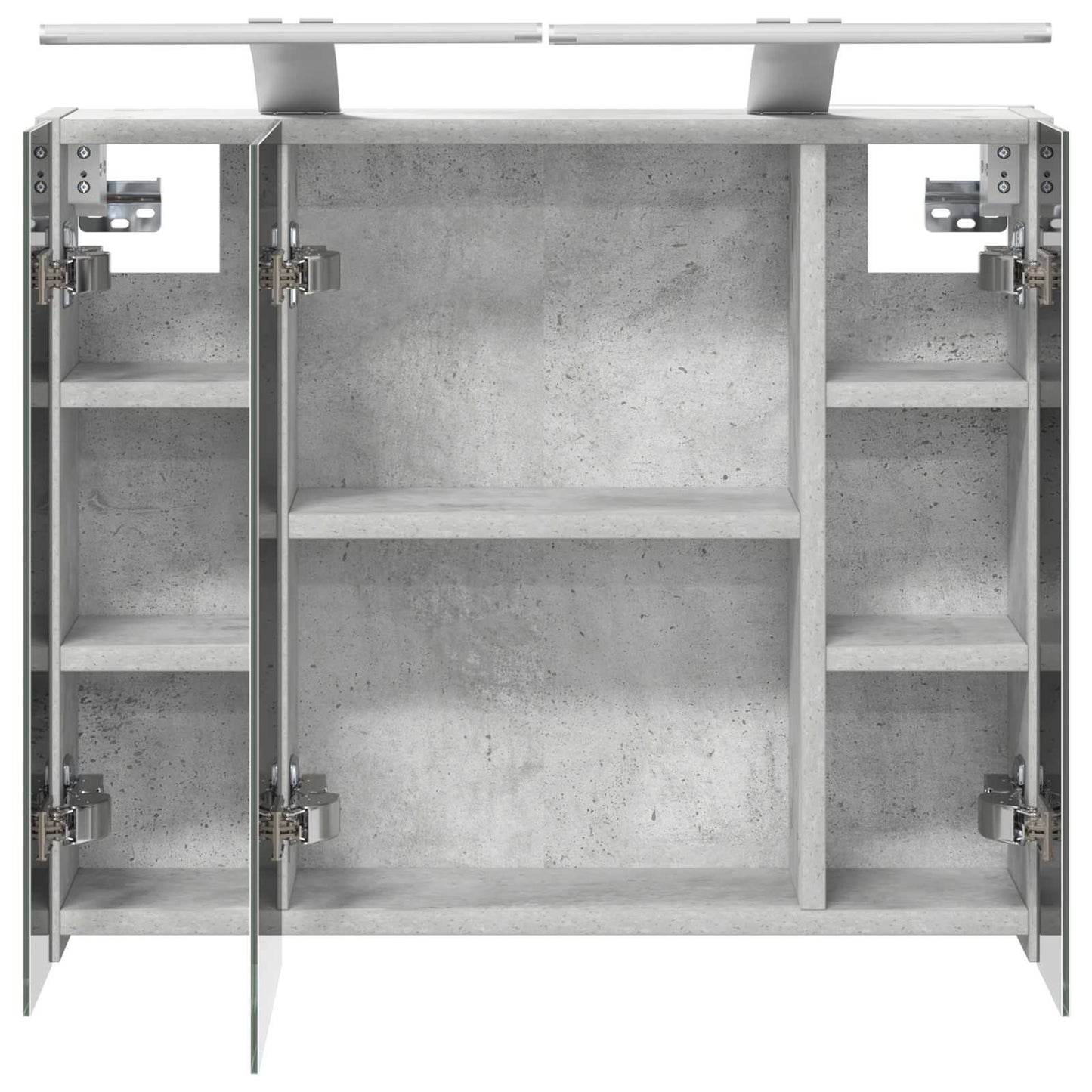 Baderomsspeilskap Betonggrå 60 x 14,5 x 50 cm Konstruert tre