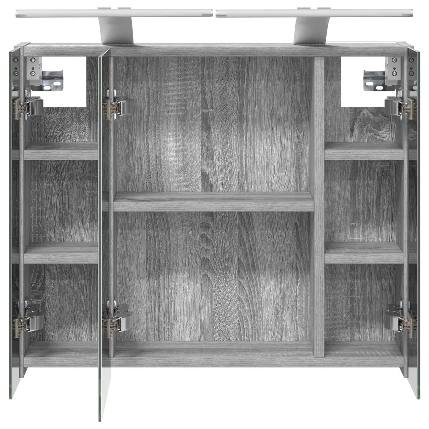 Baderomsspeilskap Grå Sonoma 60 x 14,5 x 50 cm Konstruert tre