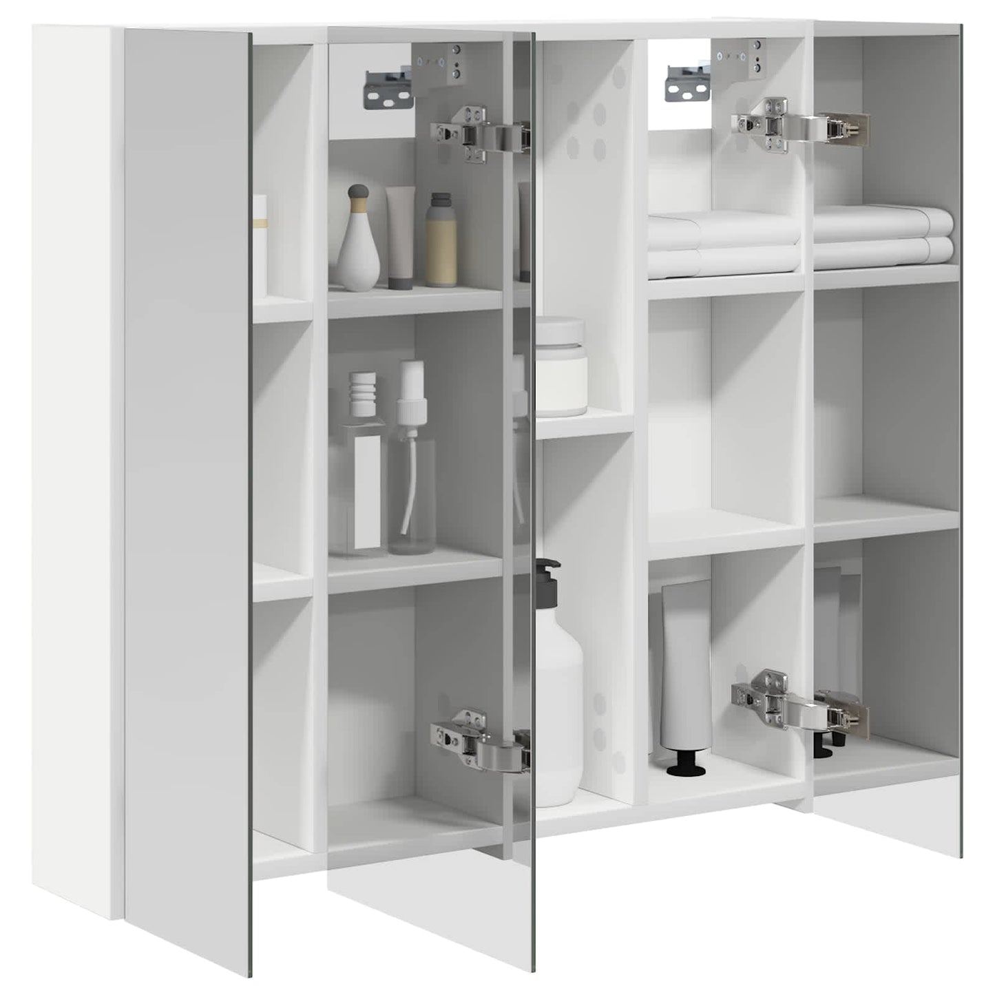 Baderomsspeilskap for Hvit 70 x 14,5 x 70 cm Konstruert tre