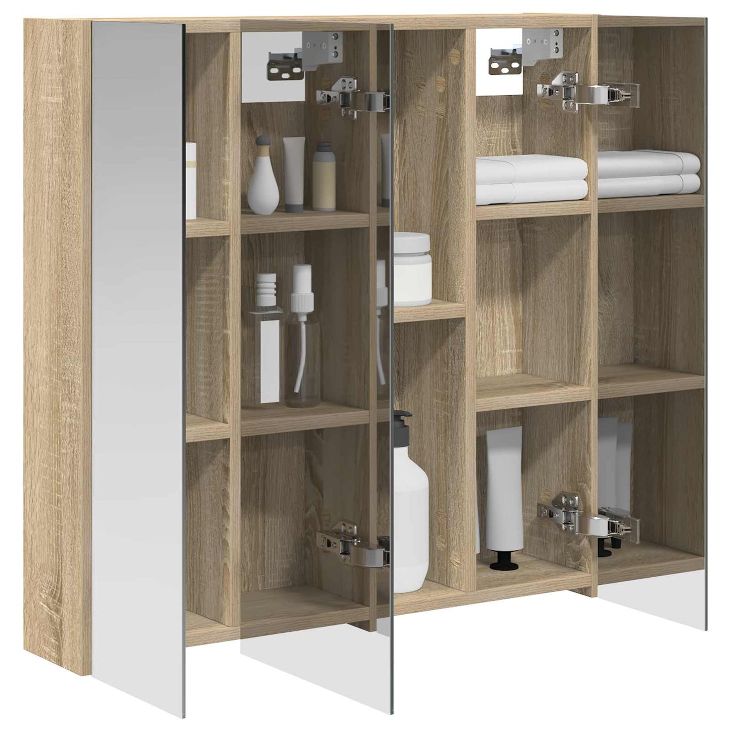 Baderomsspeilskap Sonoma eik 70 x 14,5 x 70 cm Konstruert tre