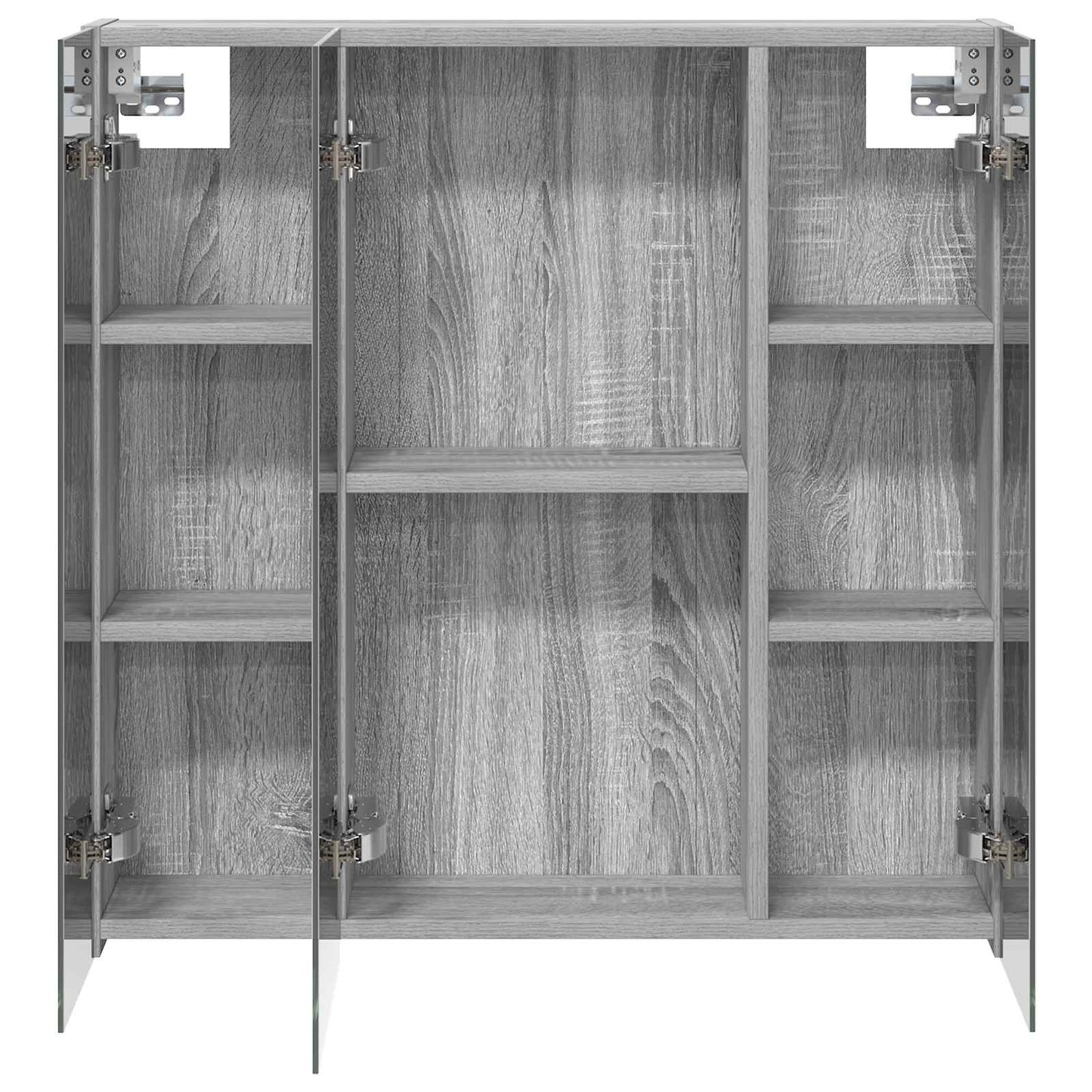 Baderomsspeilskap Grå Sonoma 70 x 14,5 x 70 cm Konstruert tre