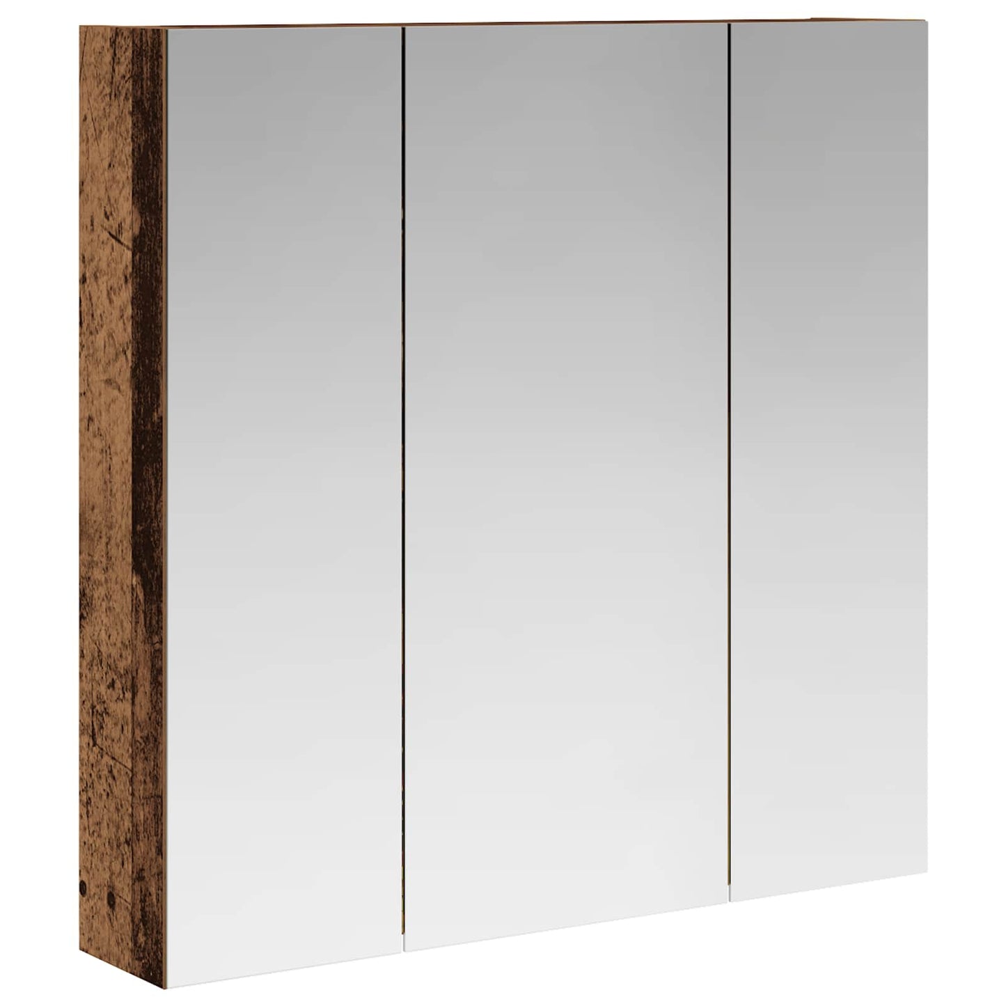 Baderomsspeilskap Gammelt tre 70 x 14,5 x 70 cm Konstruert tre