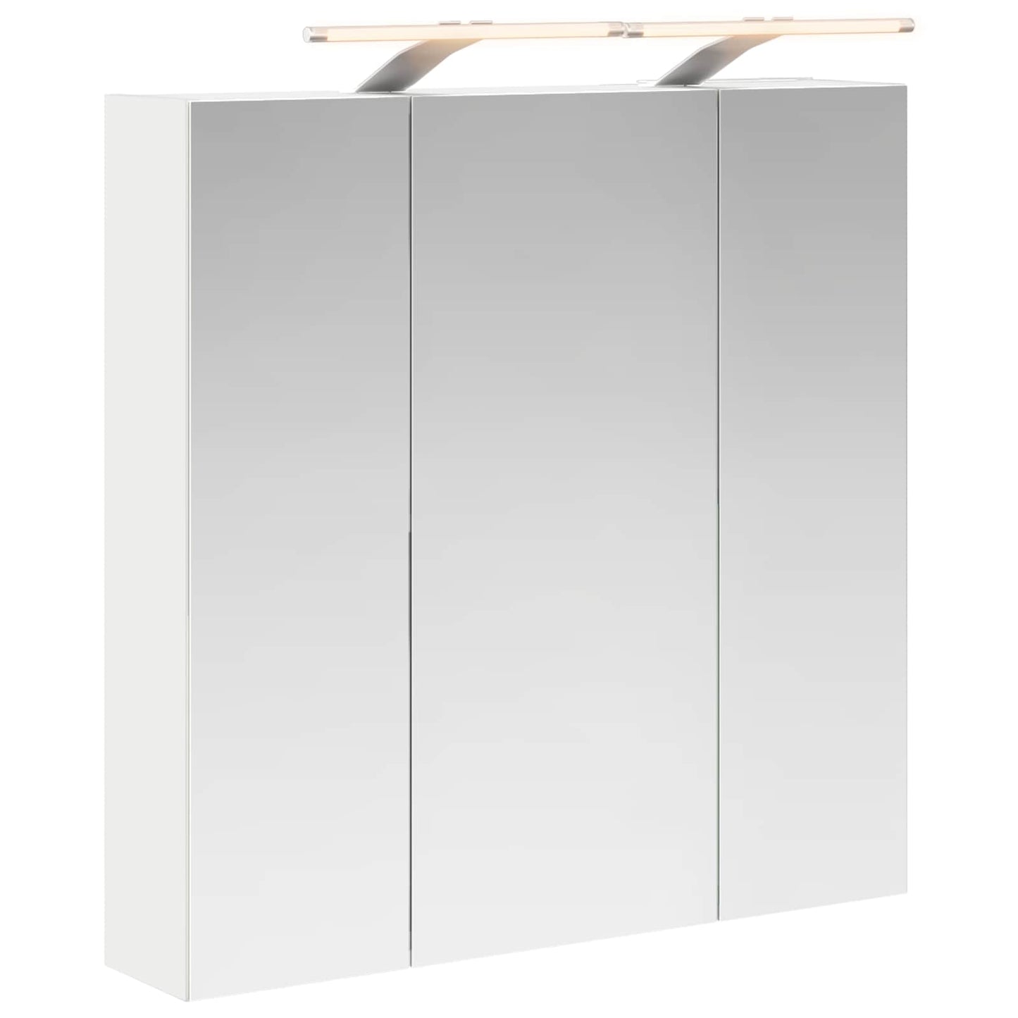Baderomsspeilskap for Hvit 70 x 14,5 x 70 cm Konstruert tre