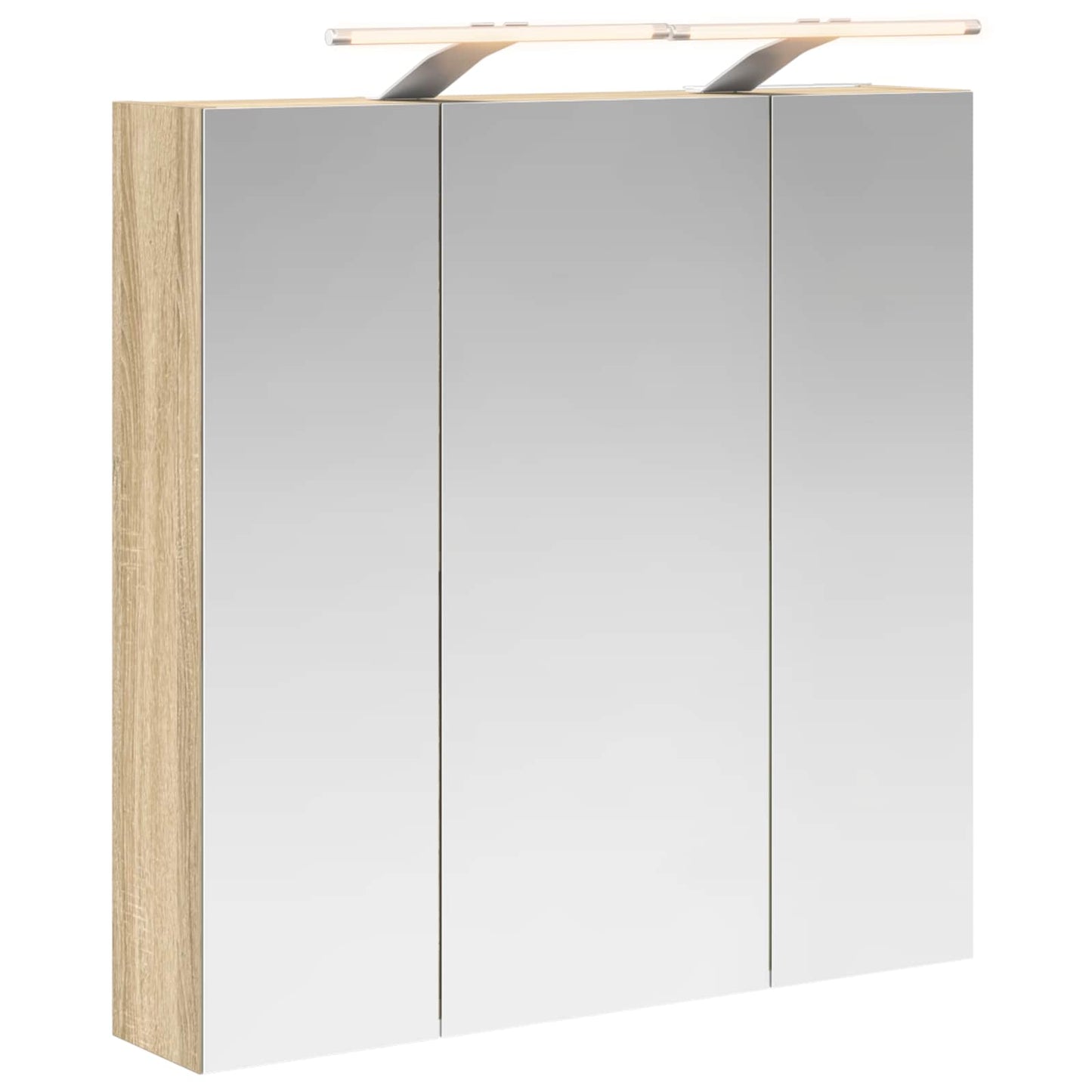 Baderomsspeilskap Sonoma eik 70 x 14,5 x 70 cm Konstruert tre