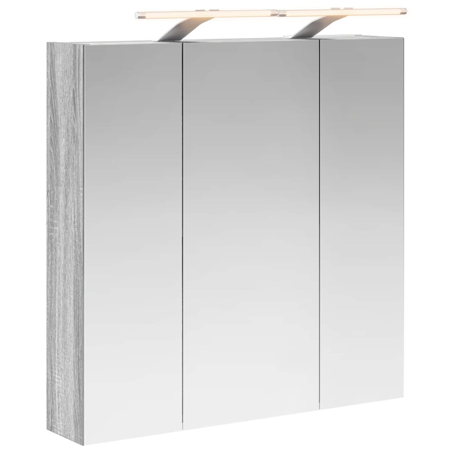Baderomsspeilskap Grå Sonoma 70 x 14,5 x 70 cm Konstruert tre