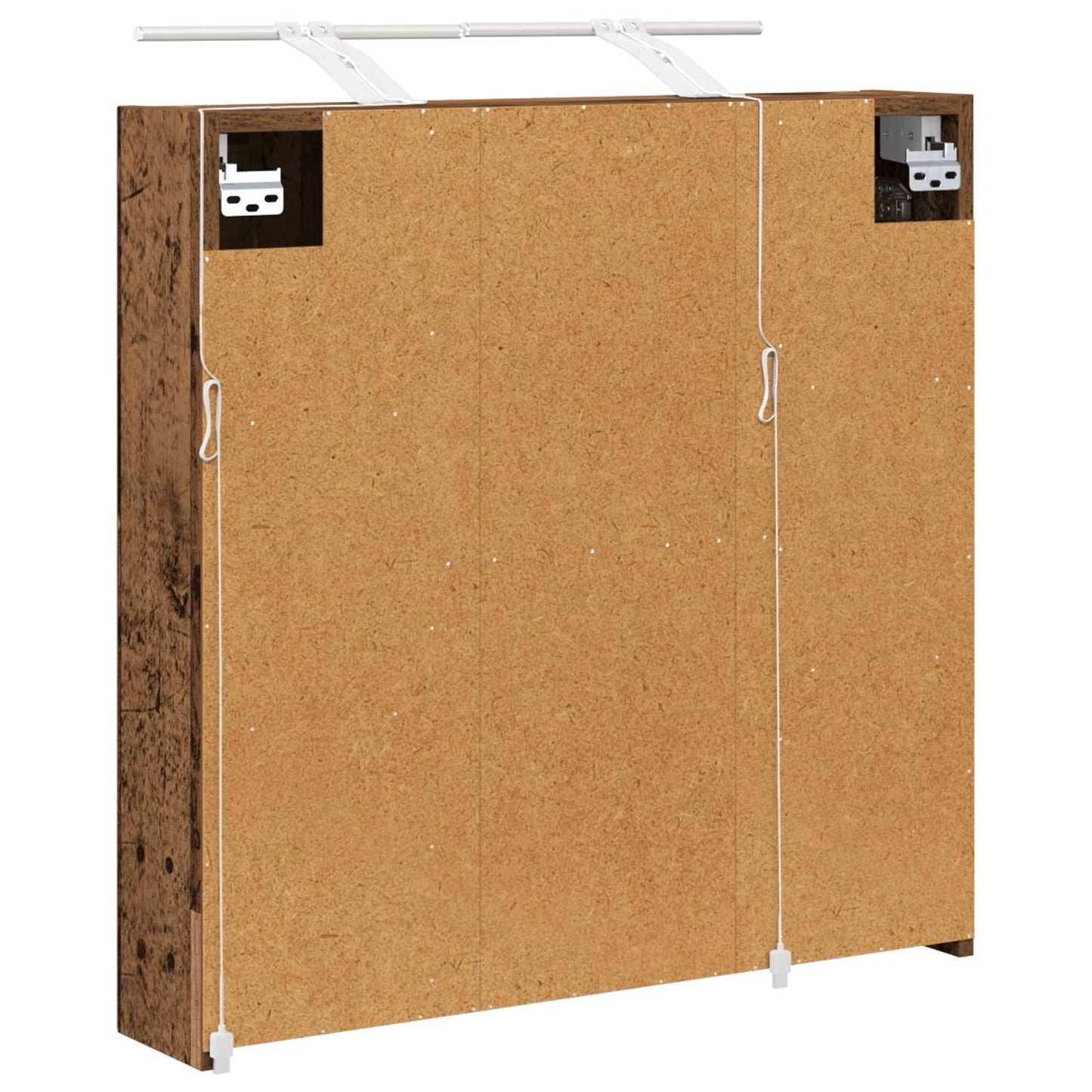 Baderomsspeilskap Gammelt tre 70 x 14,5 x 70 cm Konstruert tre
