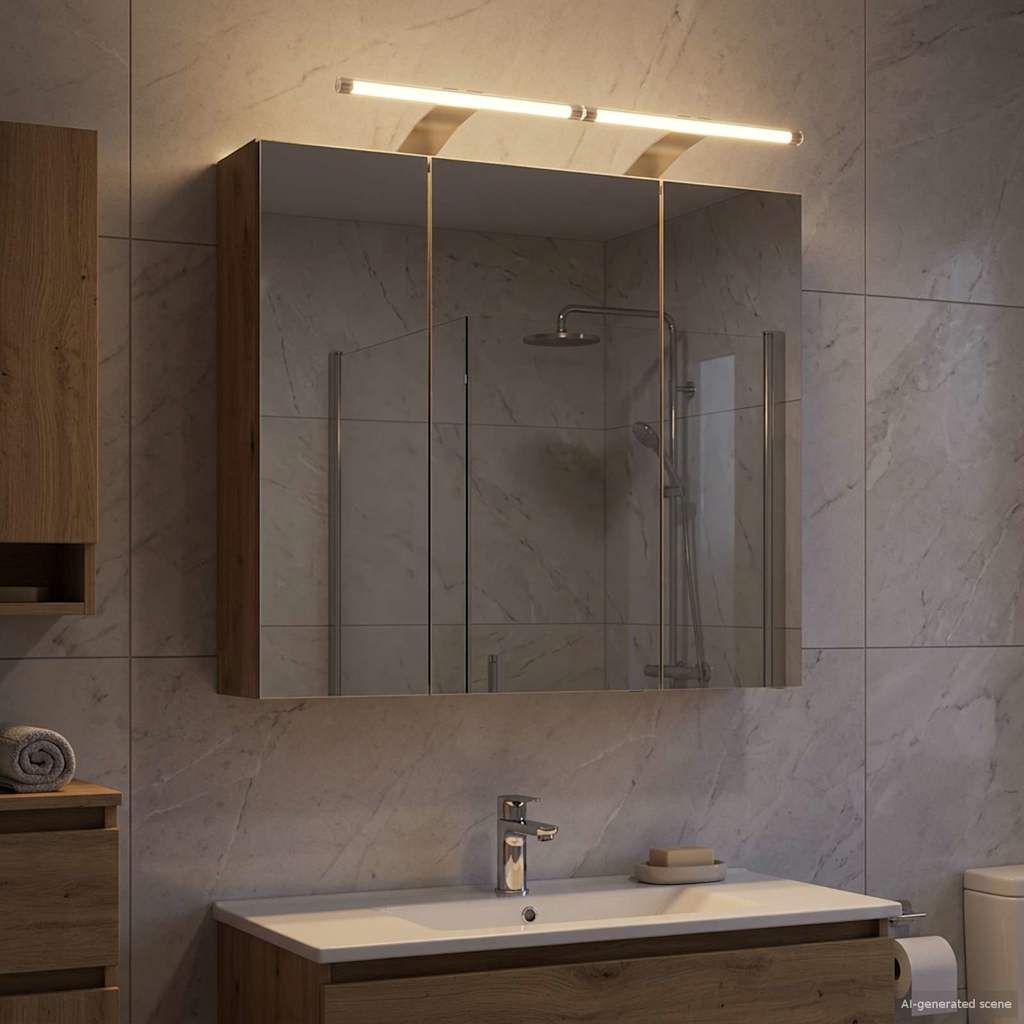 Baderomsspeilskap Kunstnerisk Eik 70 x 14,5 x 70 cm