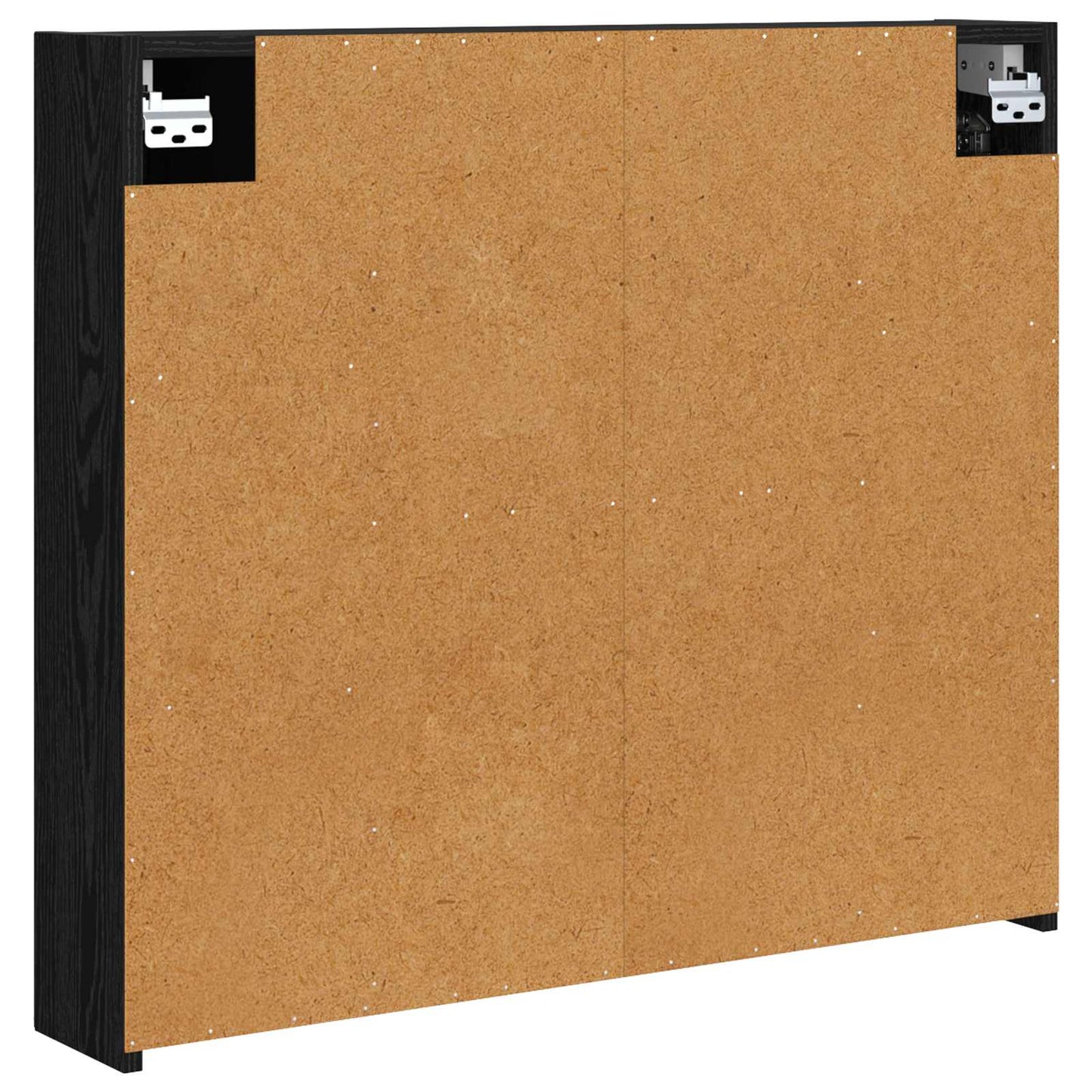 Baderomsspeilskap Svart Eik 80 x 14.5 x 70 cm Konstruert tre