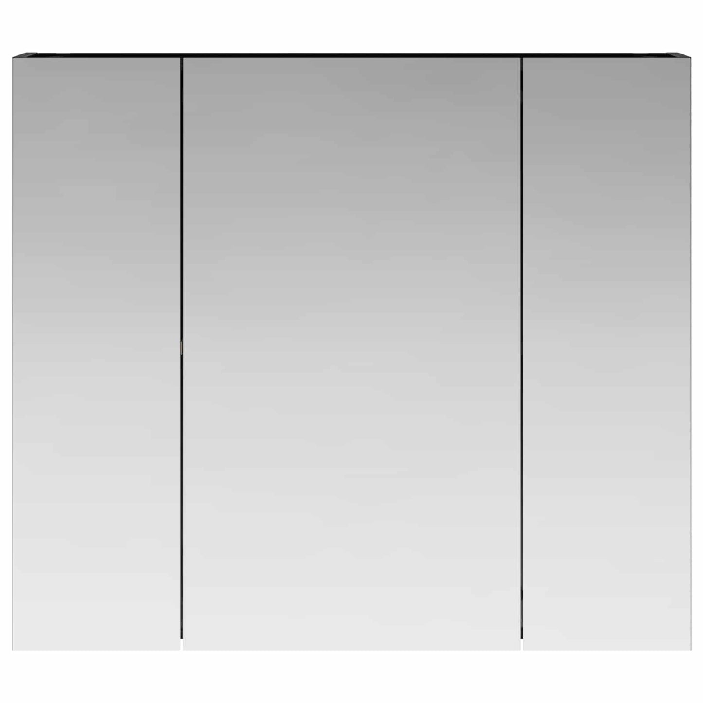 Baderomsspeilskap Svart Eik 80 x 14.5 x 70 cm Konstruert tre