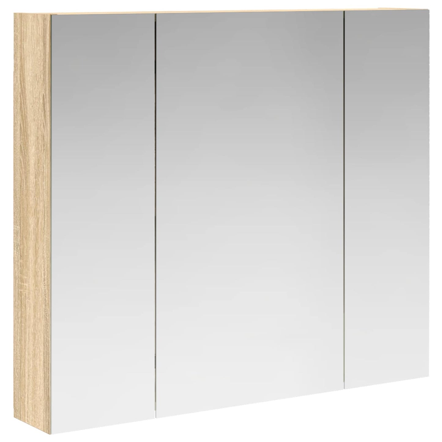 Baderomsspeilskap Sonoma eik 80 x 14.5 x 70 cm Konstruert tre