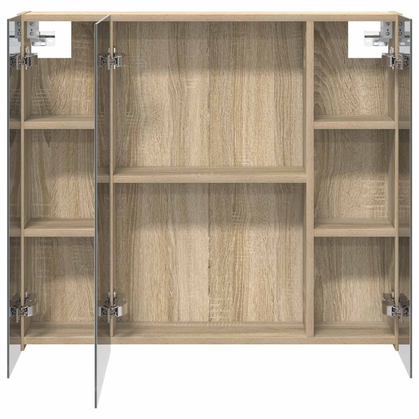 Baderomsspeilskap Sonoma eik 80 x 14.5 x 70 cm Konstruert tre