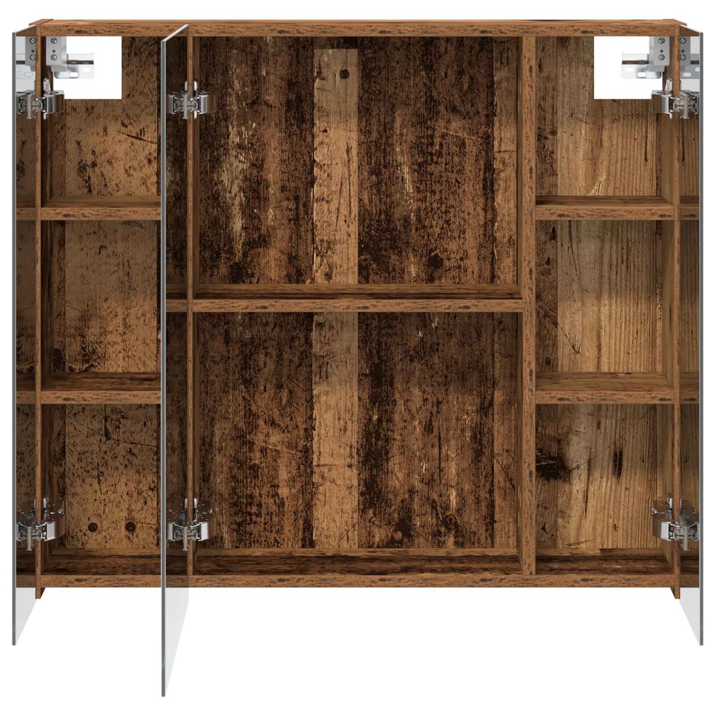 Baderomsspeilskap Gammelt tre 80 x 14.5 x 70 cm Konstruert tre