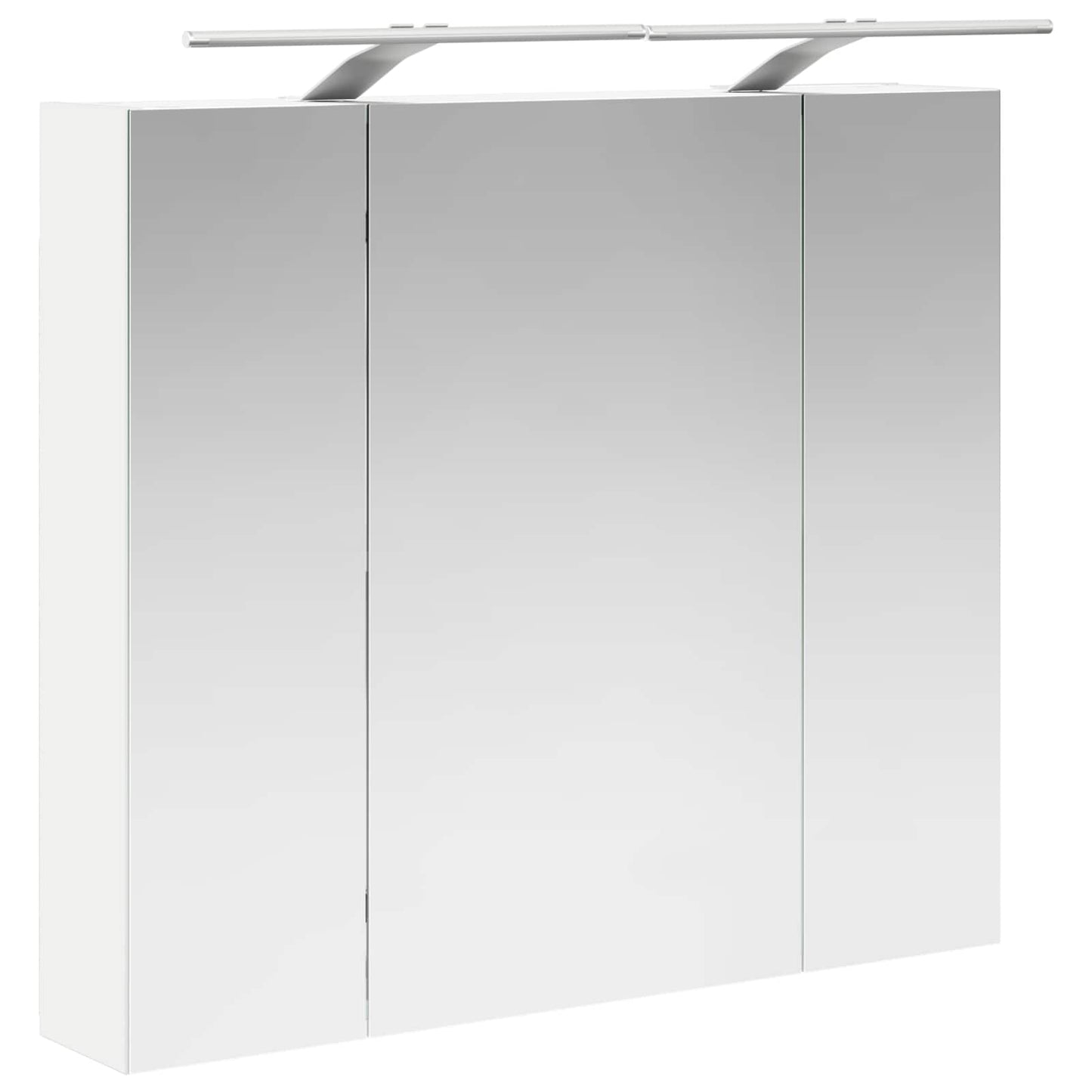 Baderomsspeilskap med dør Hvit 80 x 14.5 x 70 cm Konstruert tre