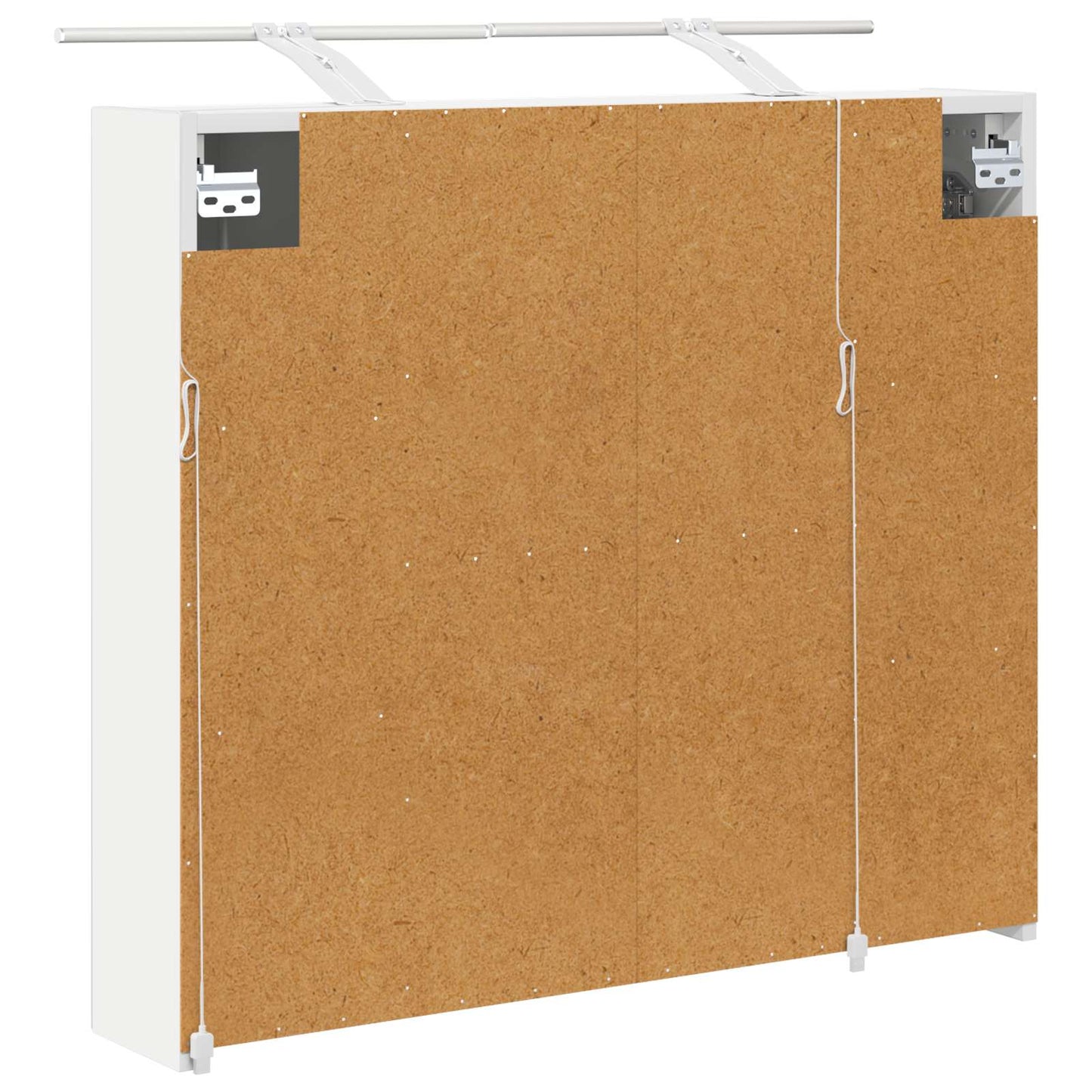 Baderomsspeilskap med dør Hvit 80 x 14.5 x 70 cm Konstruert tre