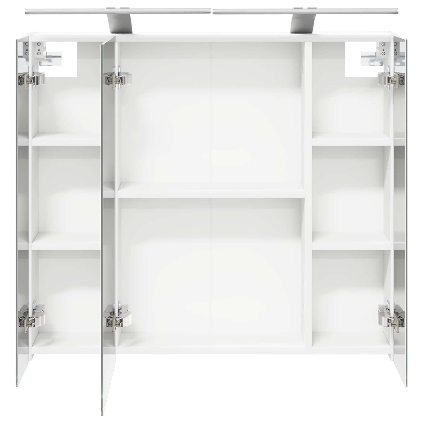 Baderomsspeilskap med dør Hvit 80 x 14.5 x 70 cm Konstruert tre