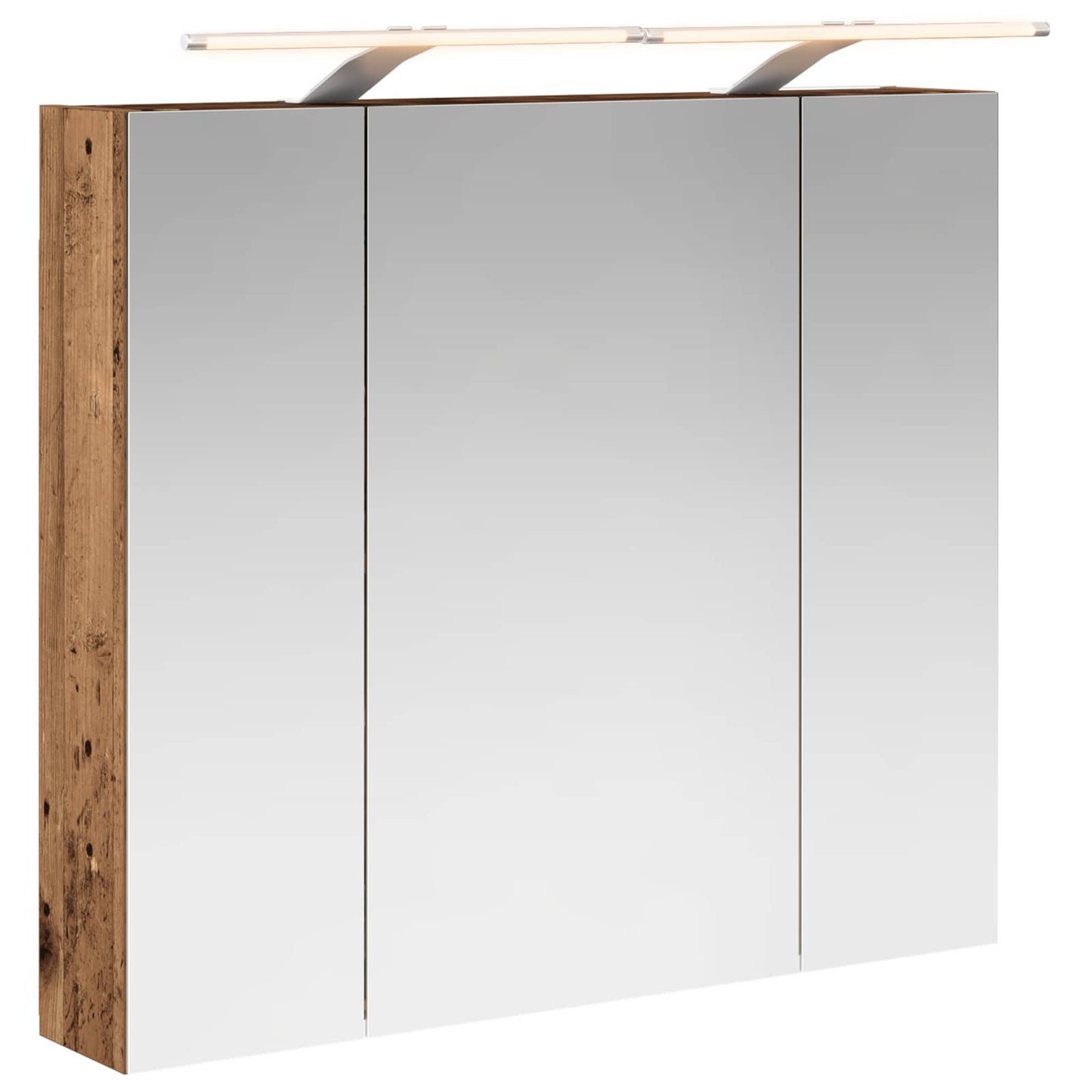 Baderomsspeilskap Gammelt tre 80 x 14.5 x 70 cm Konstruert tre