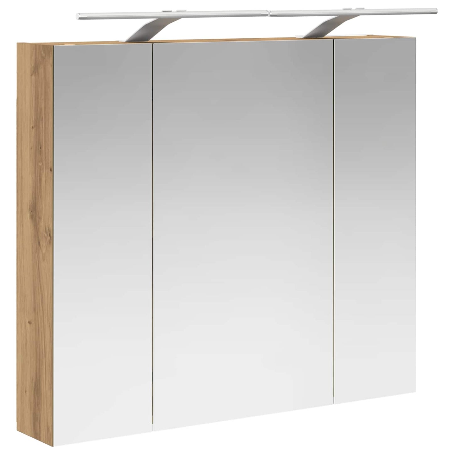 Baderomsspeilskap med hylle Kunstnerisk Eik 80 x 14.5 x 70 cm