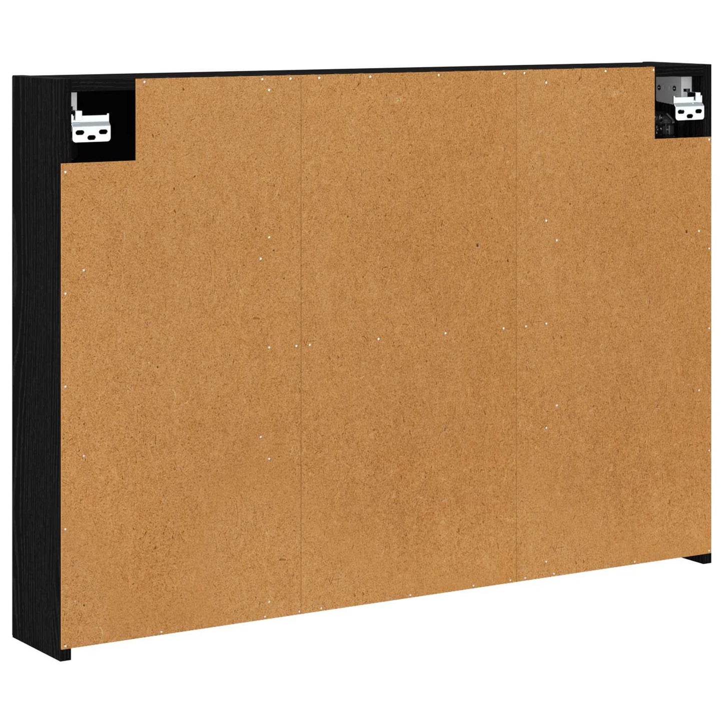 Baderomsspeilskap Svart Eik 100 x 14,5 x 70 cm Konstruert tre
