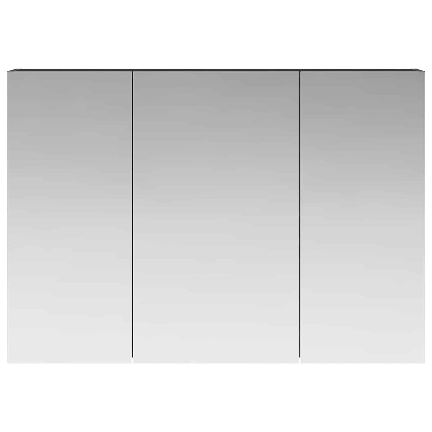 Baderomsspeilskap Svart Eik 100 x 14,5 x 70 cm Konstruert tre