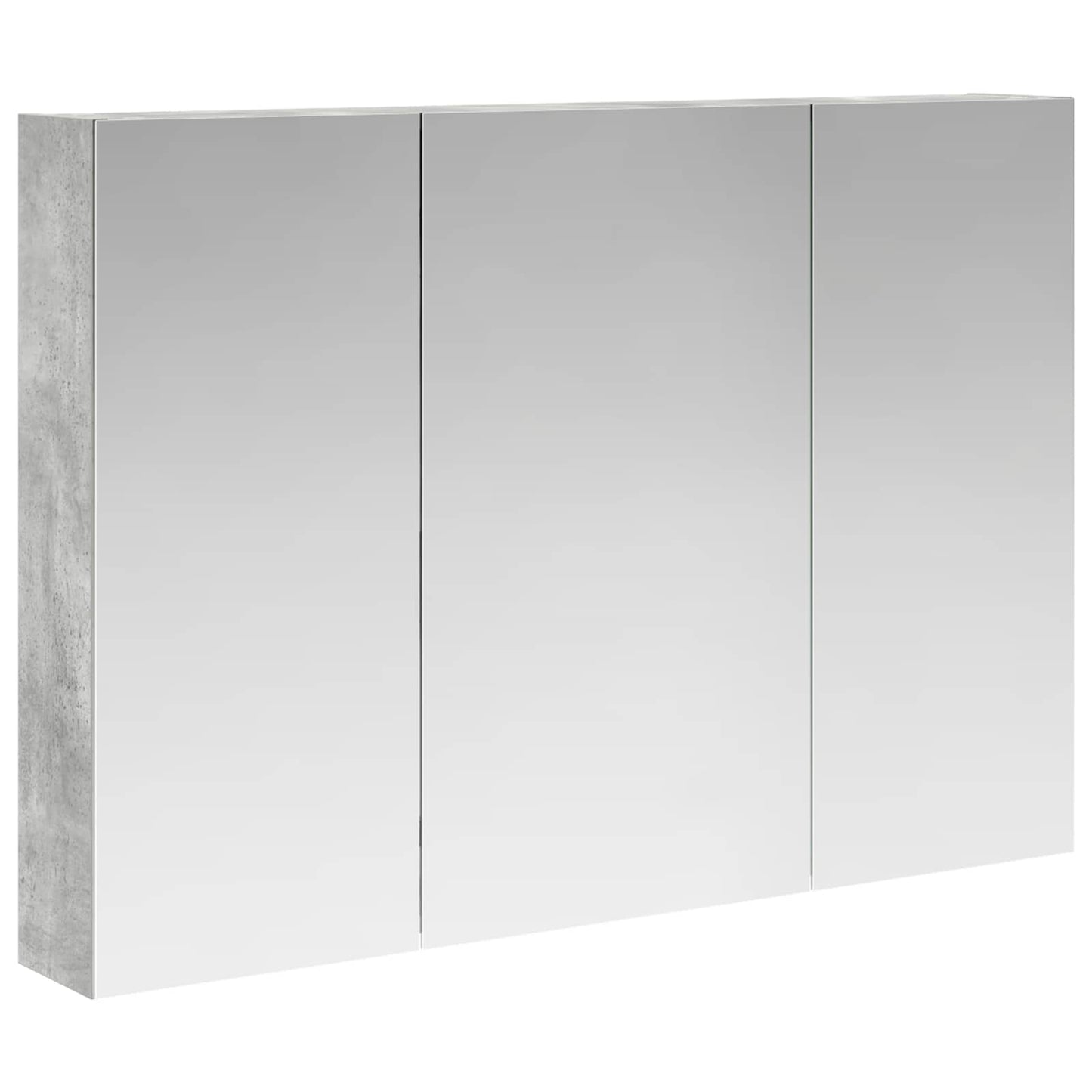 Baderomsspeilskap Betonggrå 100 x 14,5 x 70 cm Konstruert tre