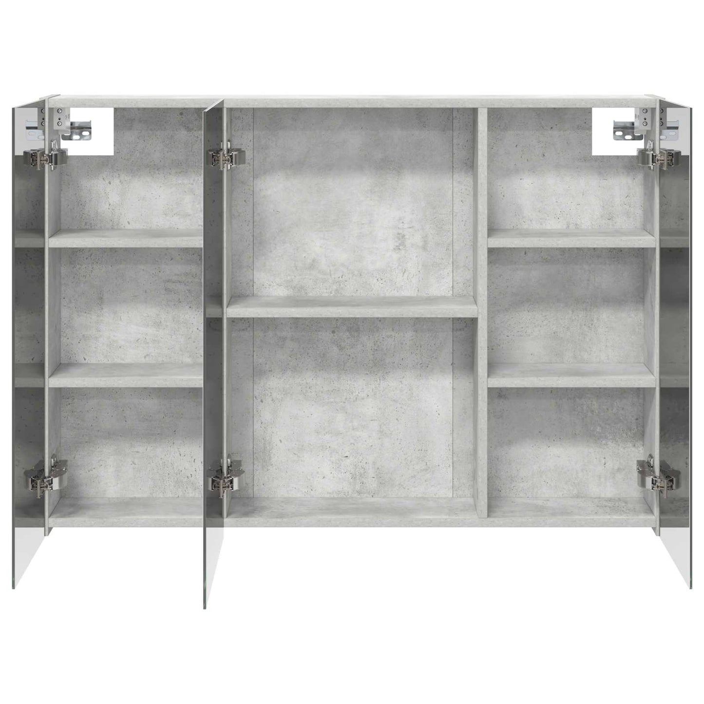 Baderomsspeilskap Betonggrå 100 x 14,5 x 70 cm Konstruert tre