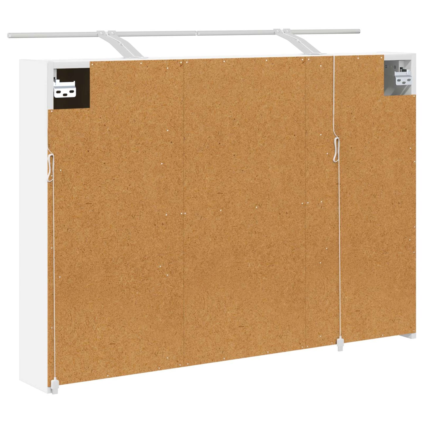 Baderomsspeilskap Hvit 100 x 14,5 x 70 cm Konstruert tre
