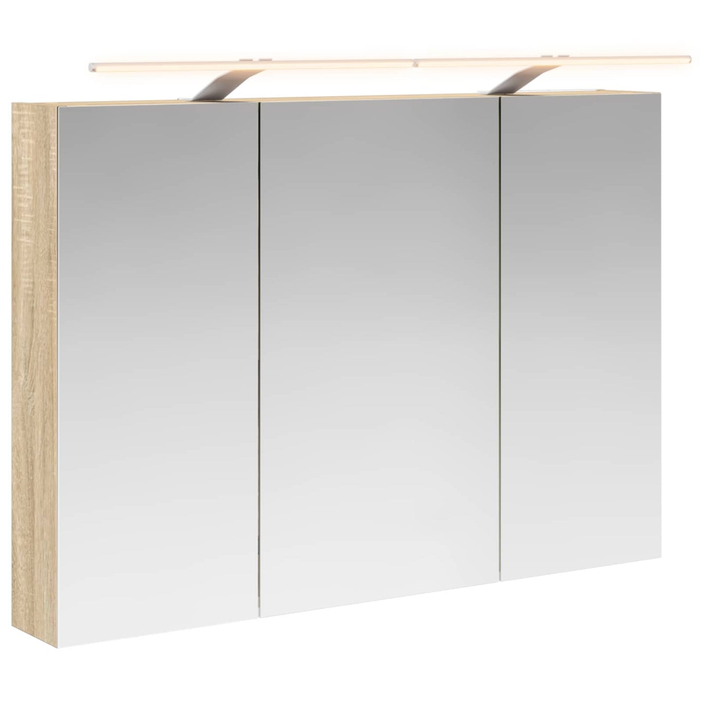 Baderomsspeilskap Sonoma eik 100 x 14,5 x 70 cm Konstruert tre