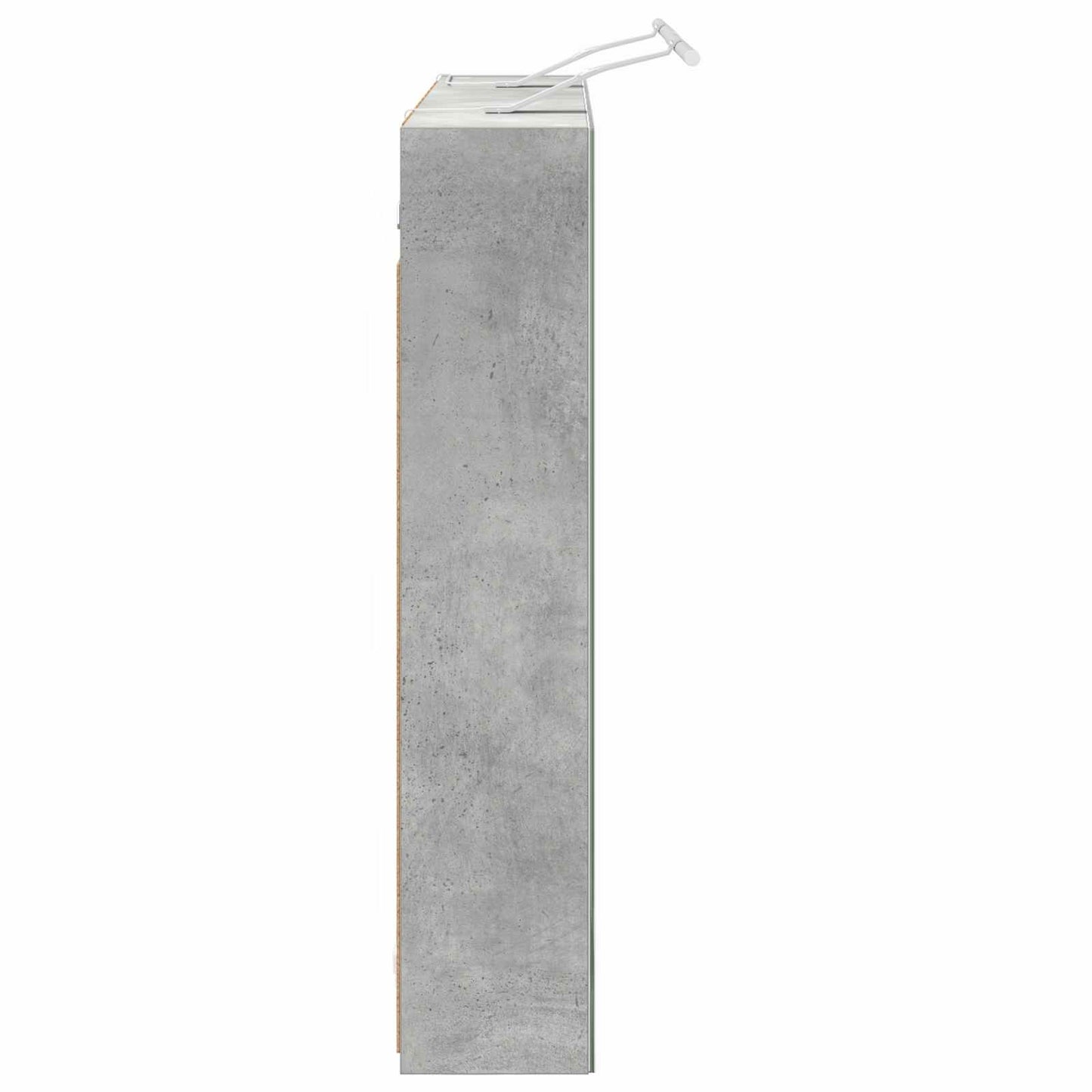 Baderomsspeilskap Betonggrå 100 x 14,5 x 70 cm Konstruert tre