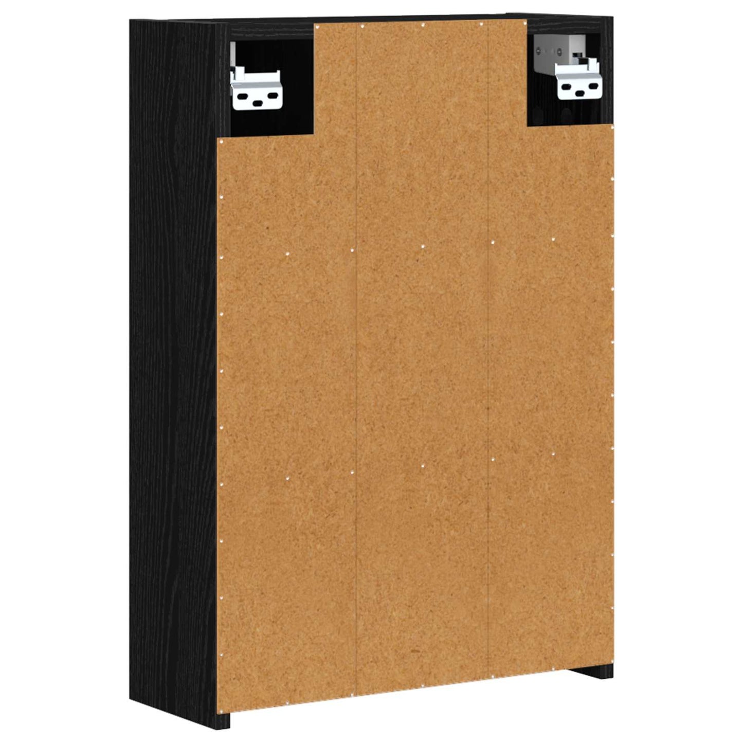 Baderomsspeilskap Svart Eik 43 x 16 x 62.5 cm Konstruert tre