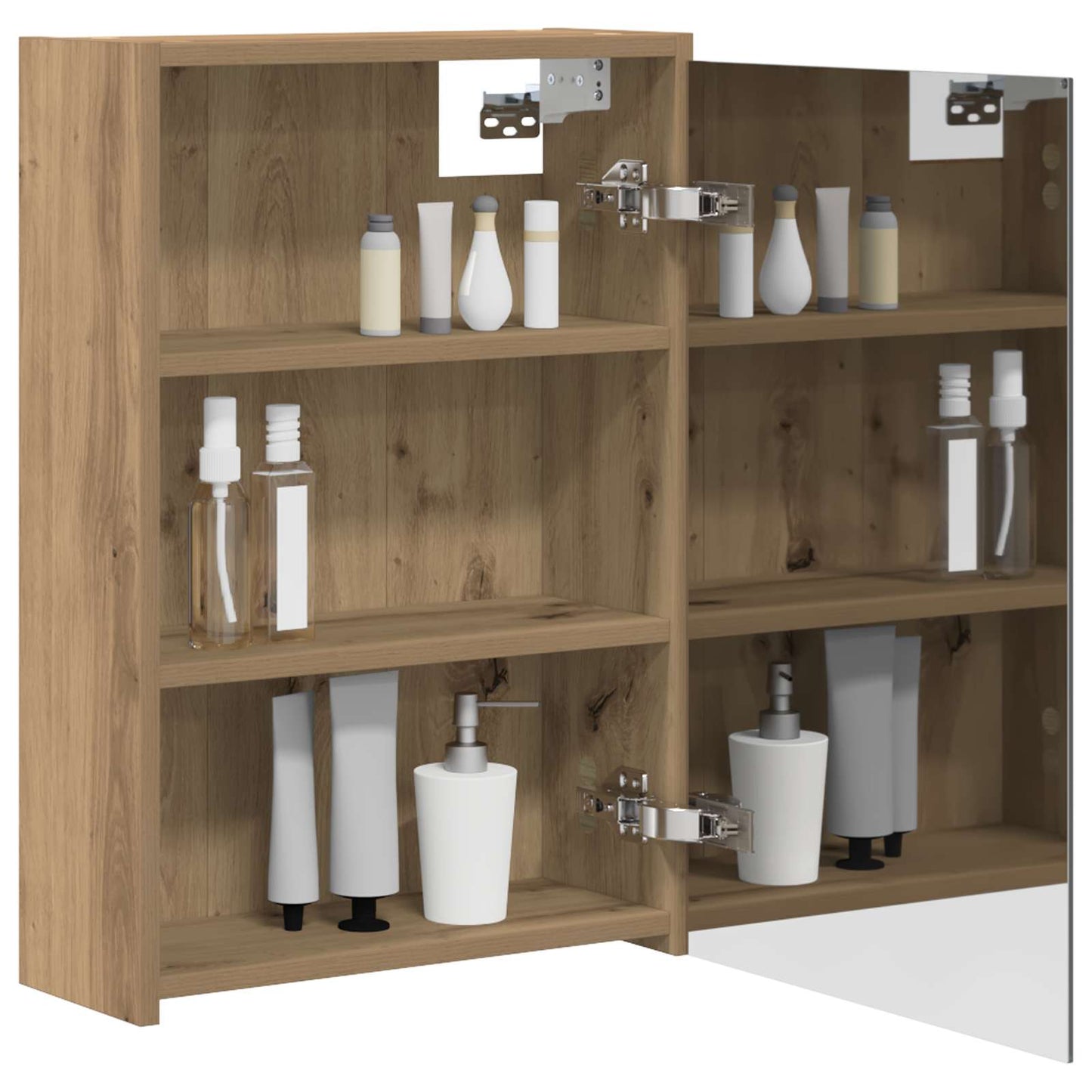 Baderomsspeilskap Kunstnerisk Eik 43 x 16 x 62.5 cm