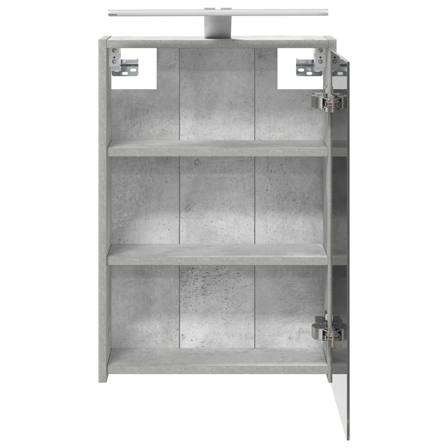 Baderomsspeilskap Betonggrå 43 x 16 x 62.5 cm Konstruert tre