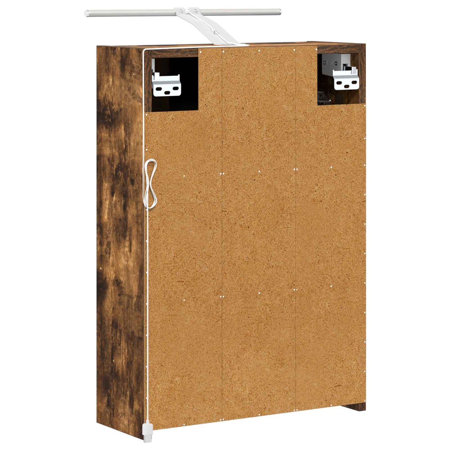 Baderomsspeilskap Røkt eik 43 x 16 x 62.5 cm Konstruert tre