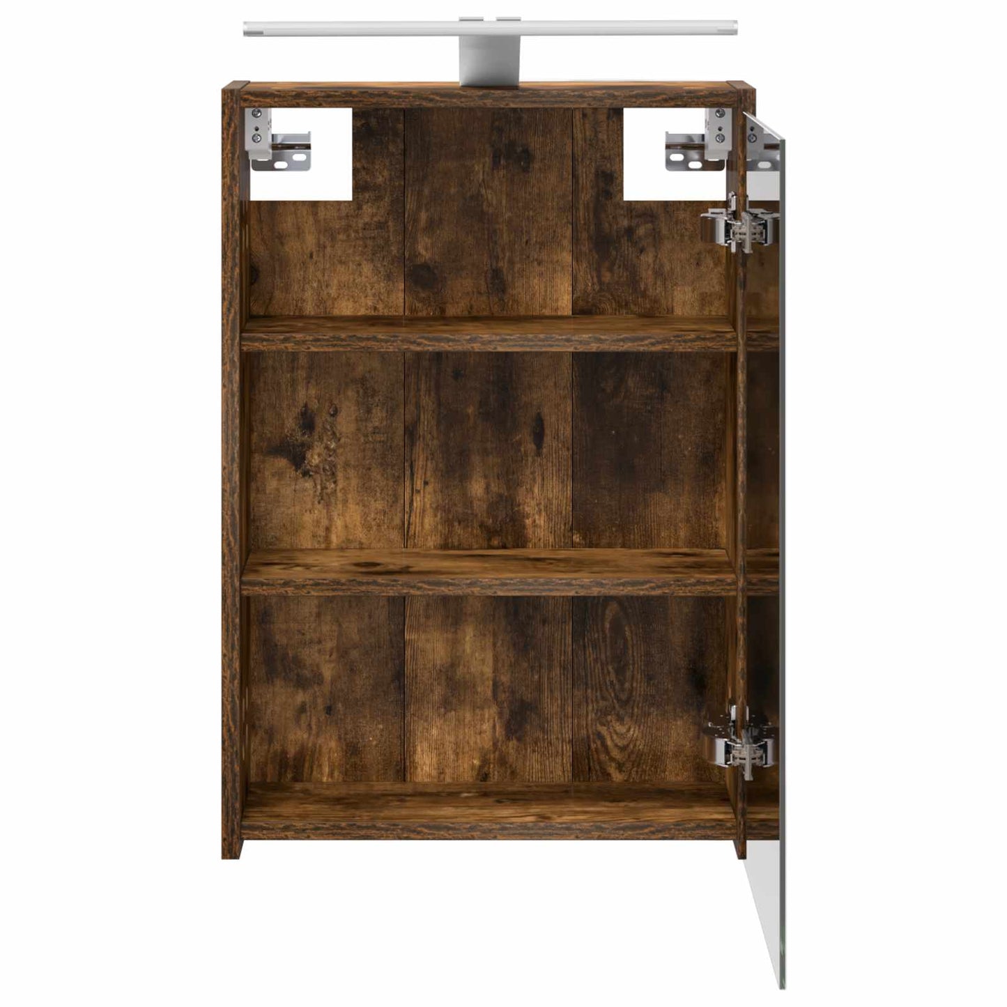 Baderomsspeilskap Røkt eik 43 x 16 x 62.5 cm Konstruert tre