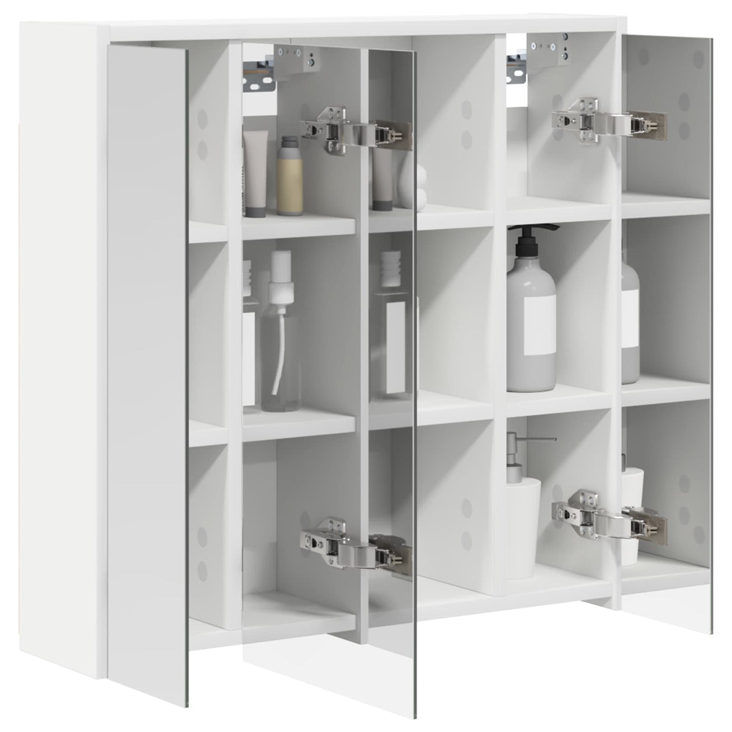 Baderomsspeilskap for Hvit 63,5 x 16 x 62,5 cm Konstruert tre