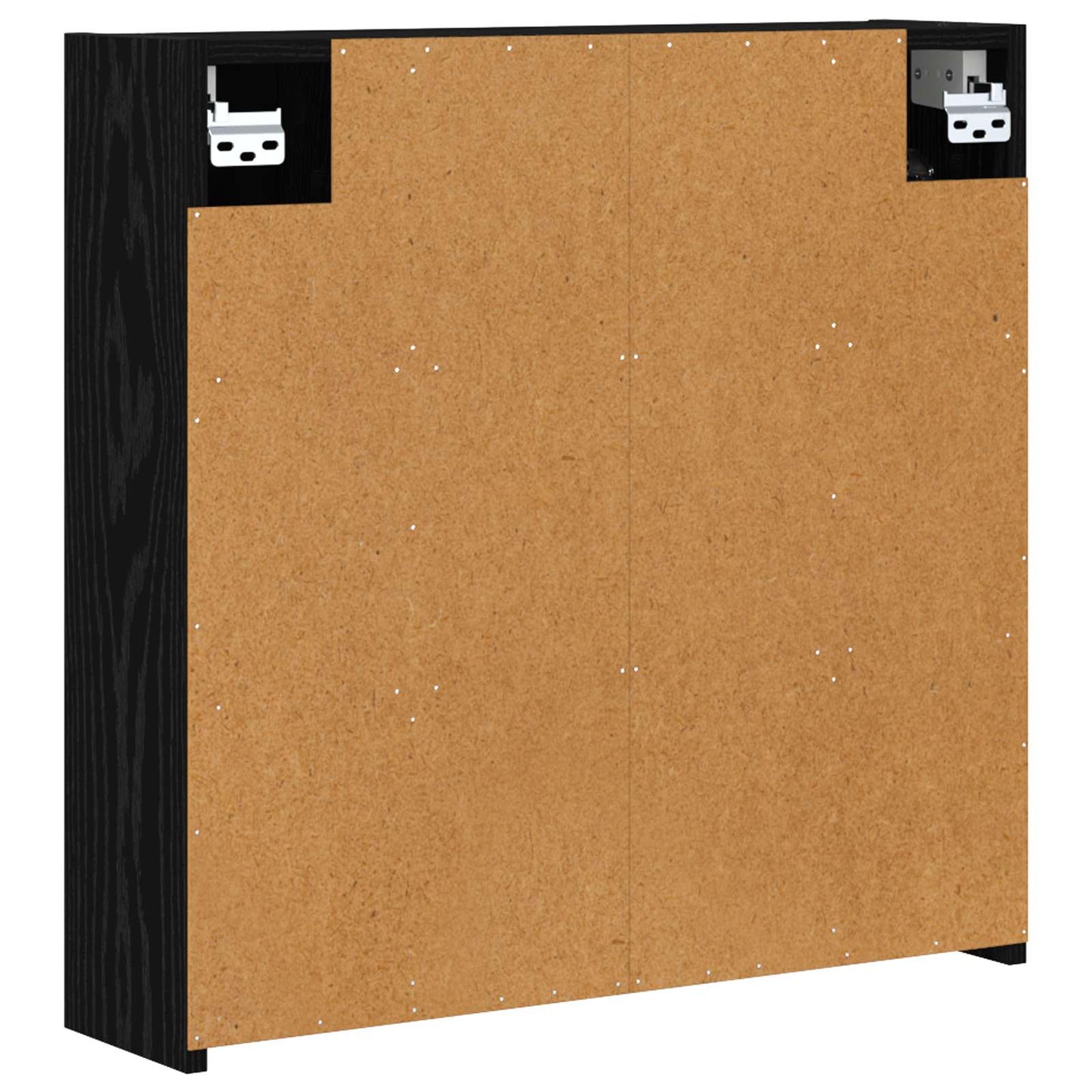 Baderomsspeilskap Svart Eik 63,5 x 16 x 62,5 cm Konstruert tre