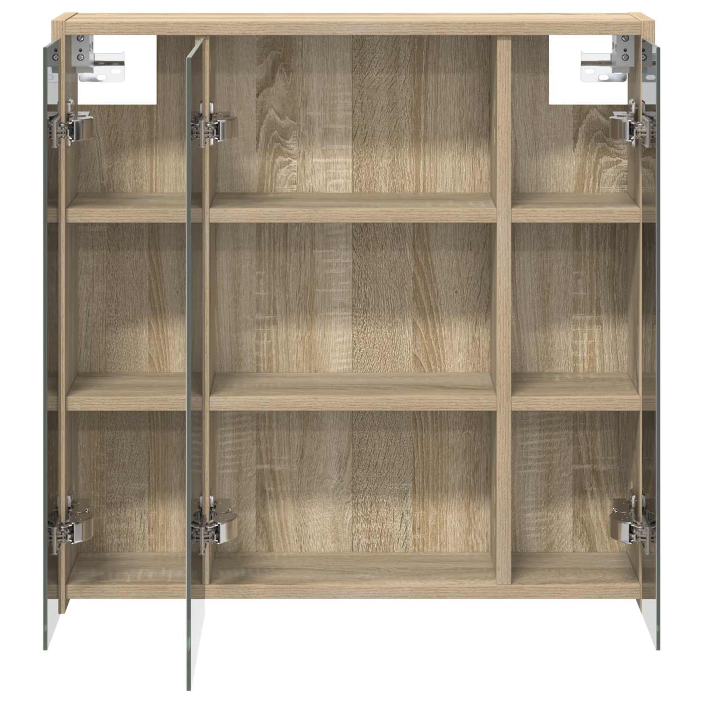 Baderomsspeilskap Sonoma eik 63,5 x 16 x 62,5 cm Konstruert tre