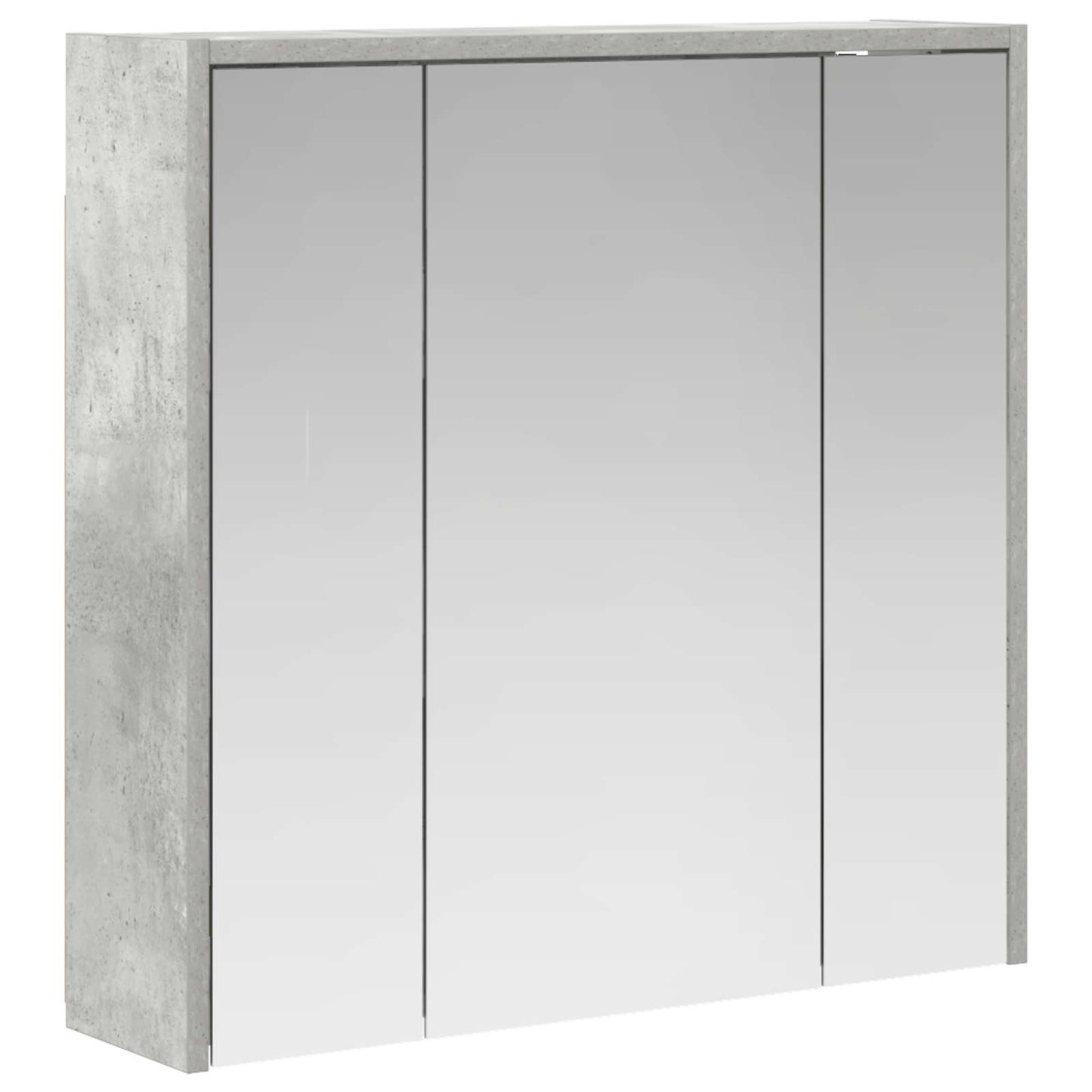 Baderomsspeilskap Betonggrå 63,5 x 16 x 62,5 cm Konstruert tre