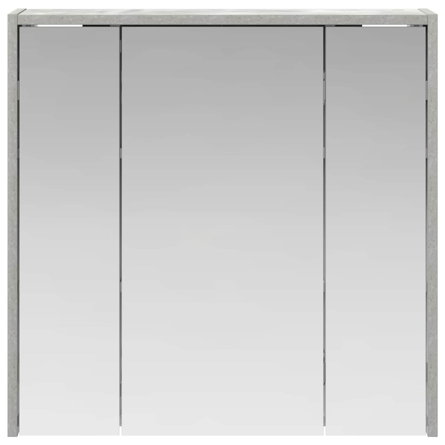 Baderomsspeilskap Betonggrå 63,5 x 16 x 62,5 cm Konstruert tre
