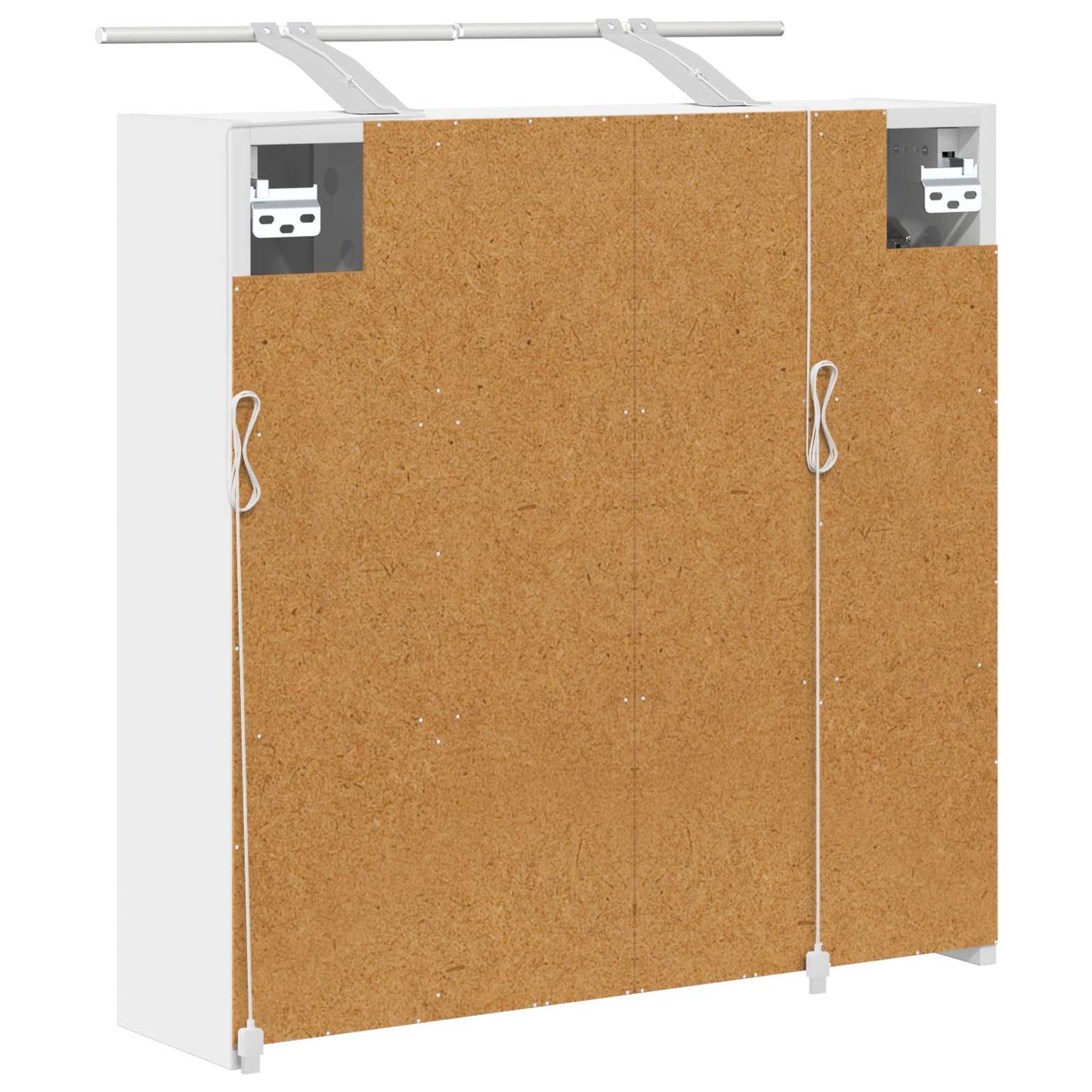 Baderomsspeilskap for Hvit 63,5 x 16 x 62,5 cm Konstruert tre