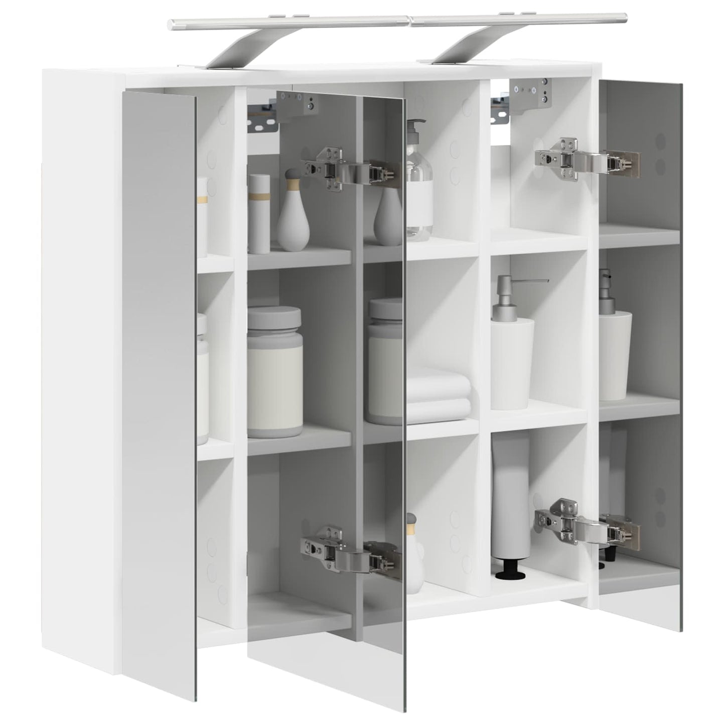 Baderomsspeilskap for Hvit 63,5 x 16 x 62,5 cm Konstruert tre