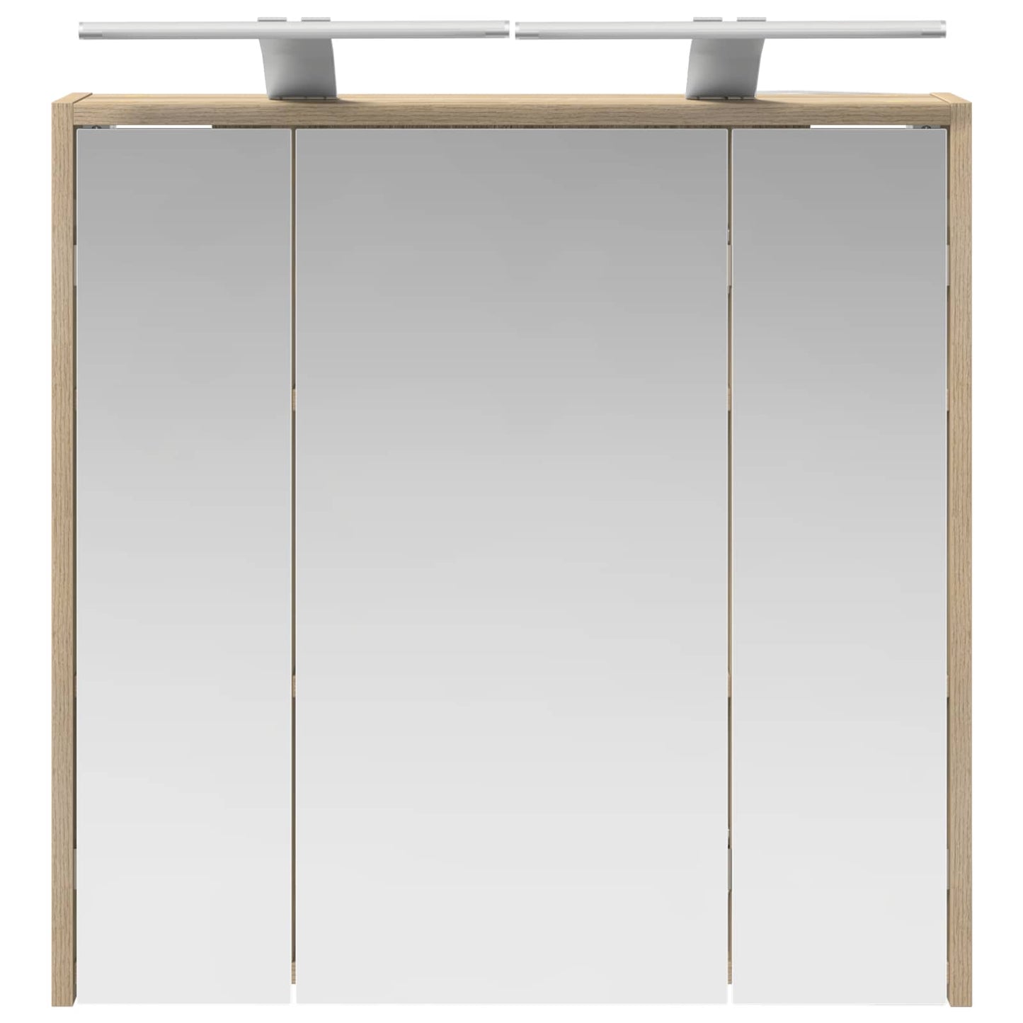 Baderomsspeilskap Sonoma eik 63,5 x 16 x 62,5 cm Konstruert tre