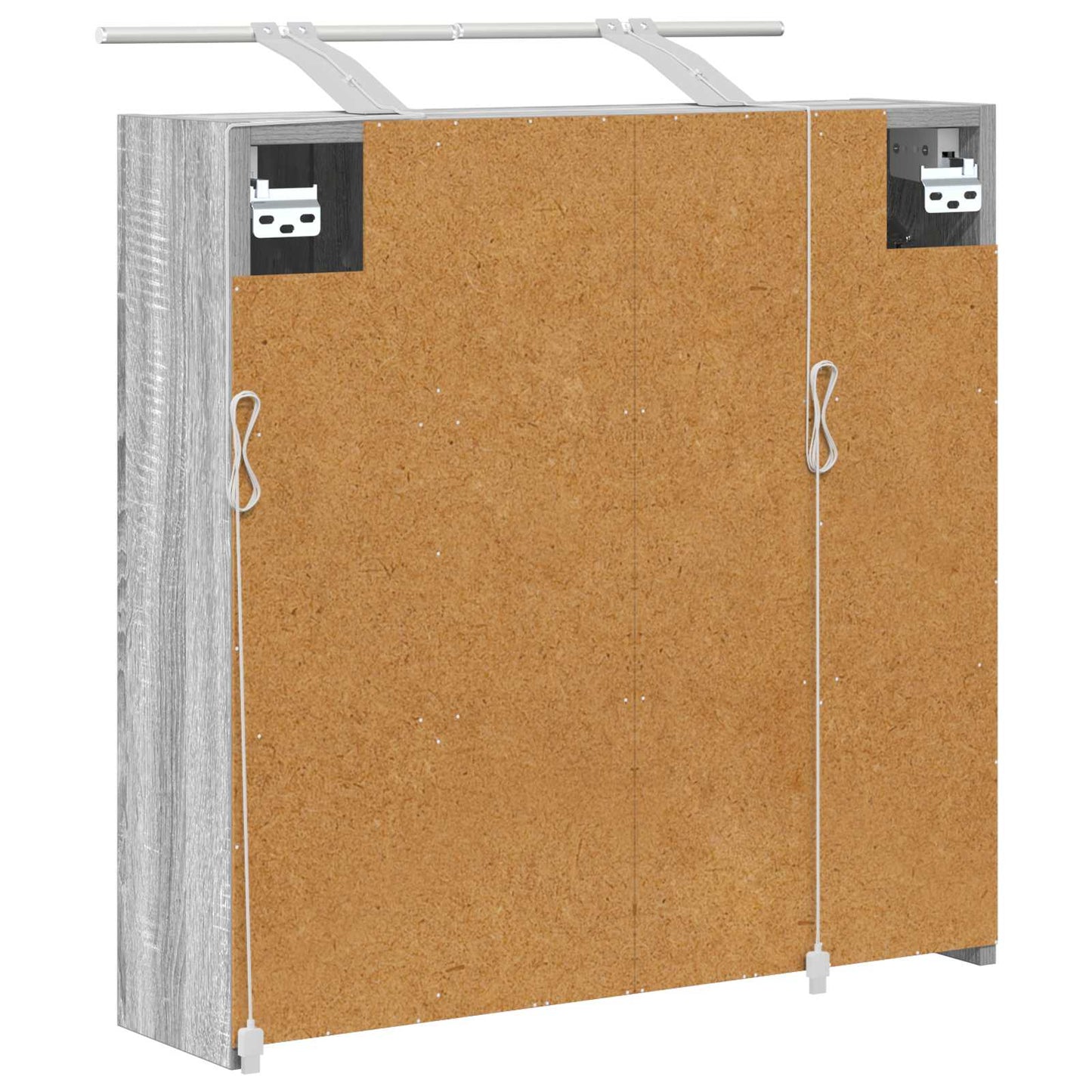 Baderomsspeilskap Grå Sonoma 63,5 x 16 x 62,5 cm Konstruert tre