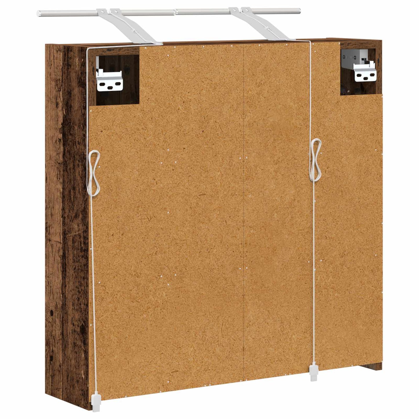 Baderomsspeilskap Gammelt tre 63,5 x 16 x 62,5 cm