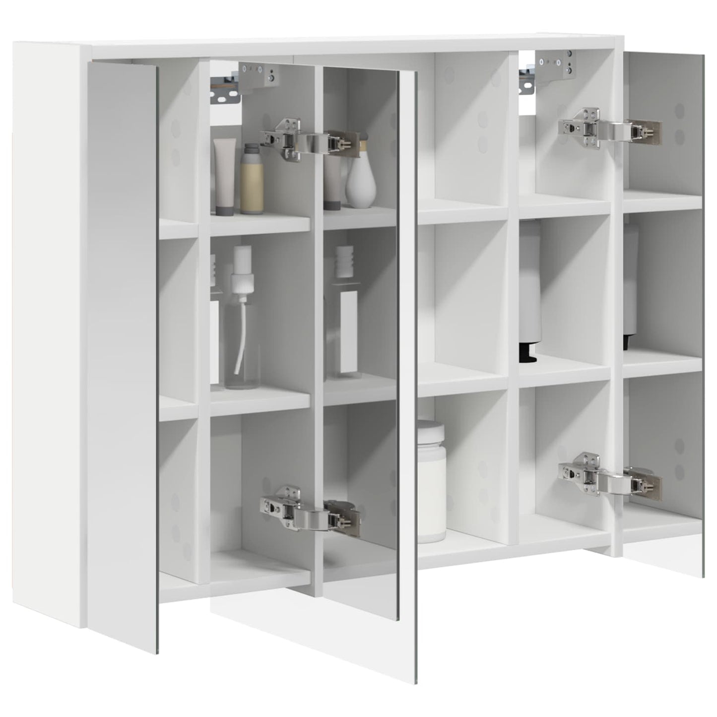 Baderomsspeilskap for Hvit 73,5 x 16 x 62,5 cm Konstruert tre