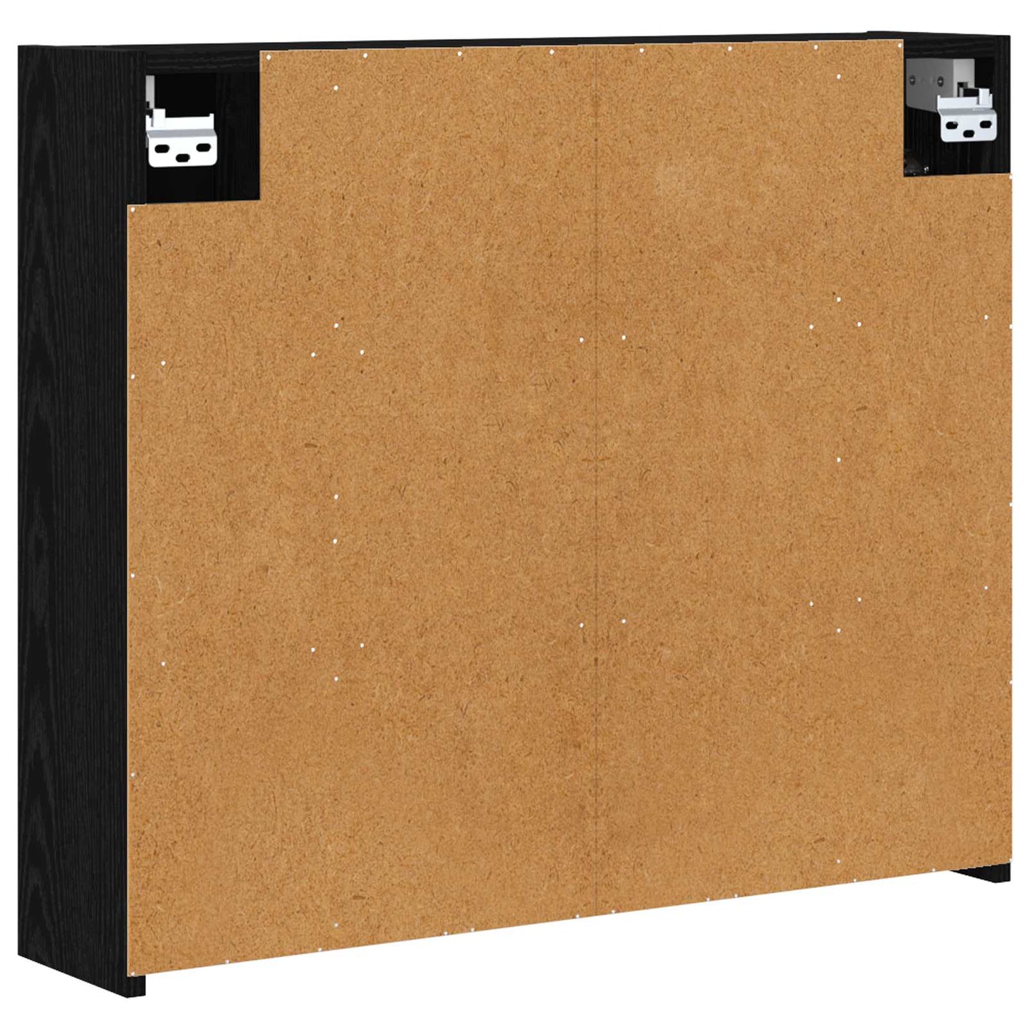 Baderomsspeilskap Svart Eik 73,5 x 16 x 62,5 cm Konstruert tre