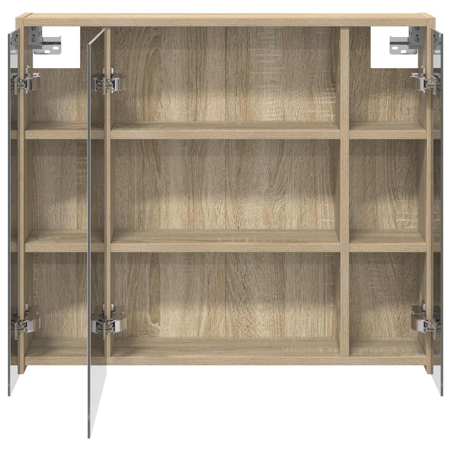 Baderomsspeilskap Sonoma eik 73,5 x 16 x 62,5 cm Konstruert tre