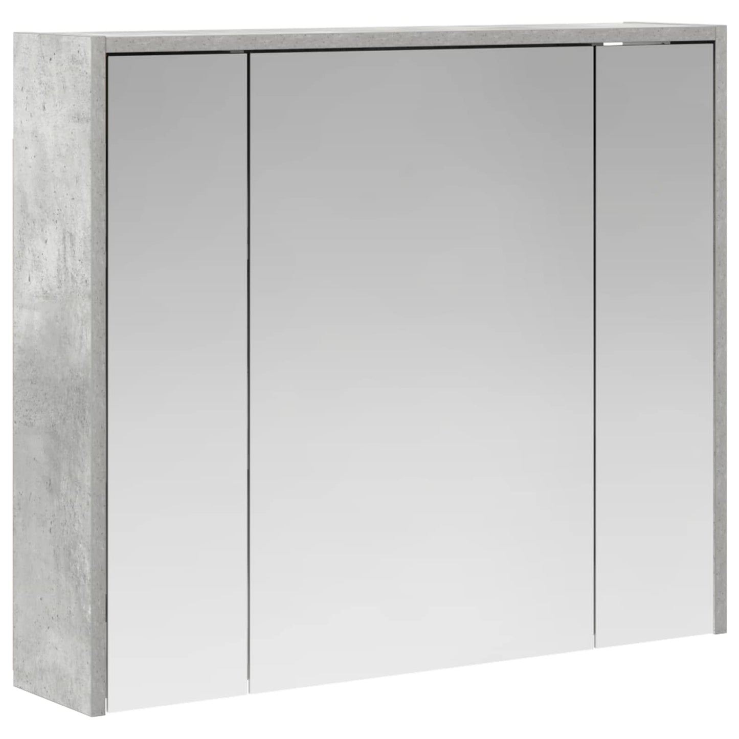 Baderomsspeilskap Betonggrå 73,5 x 16 x 62,5 cm Konstruert tre