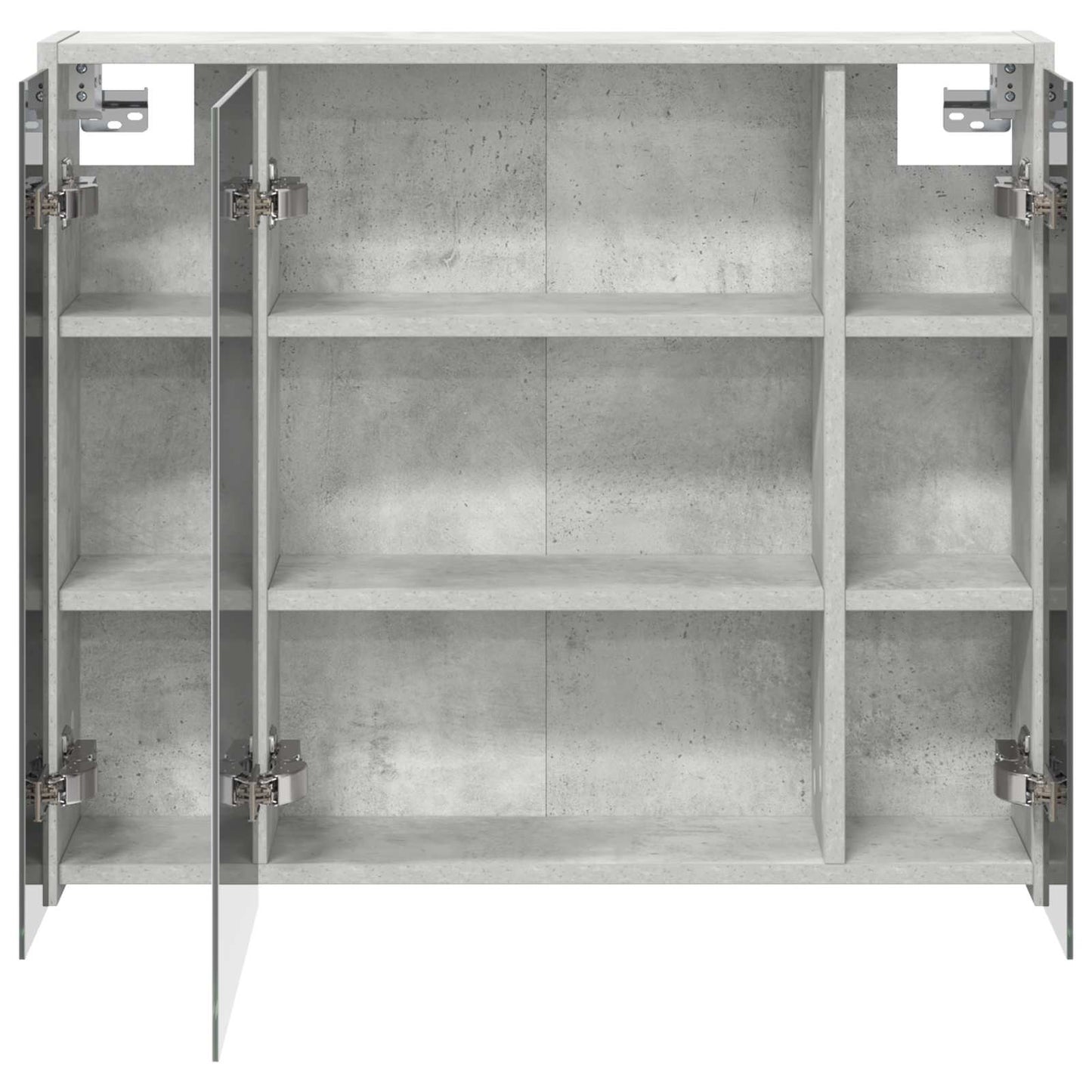 Baderomsspeilskap Betonggrå 73,5 x 16 x 62,5 cm Konstruert tre